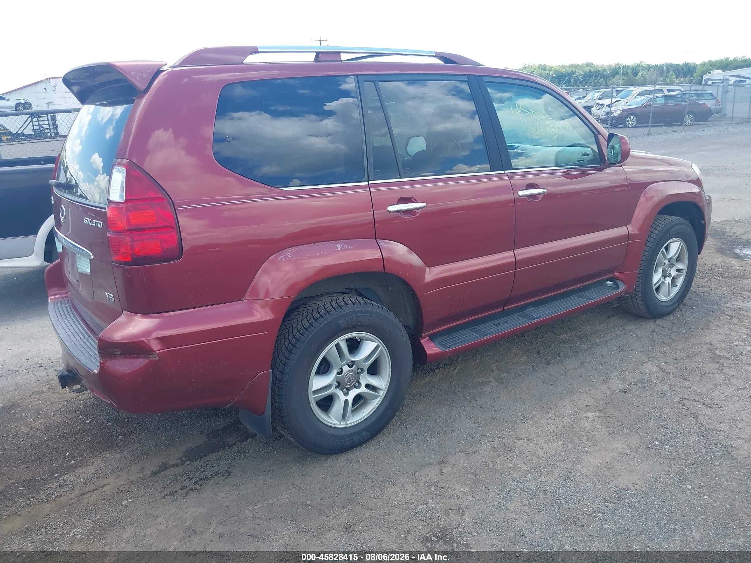 2009 Lexus Gx 470   Maroon vin: JTJBT20X990174426