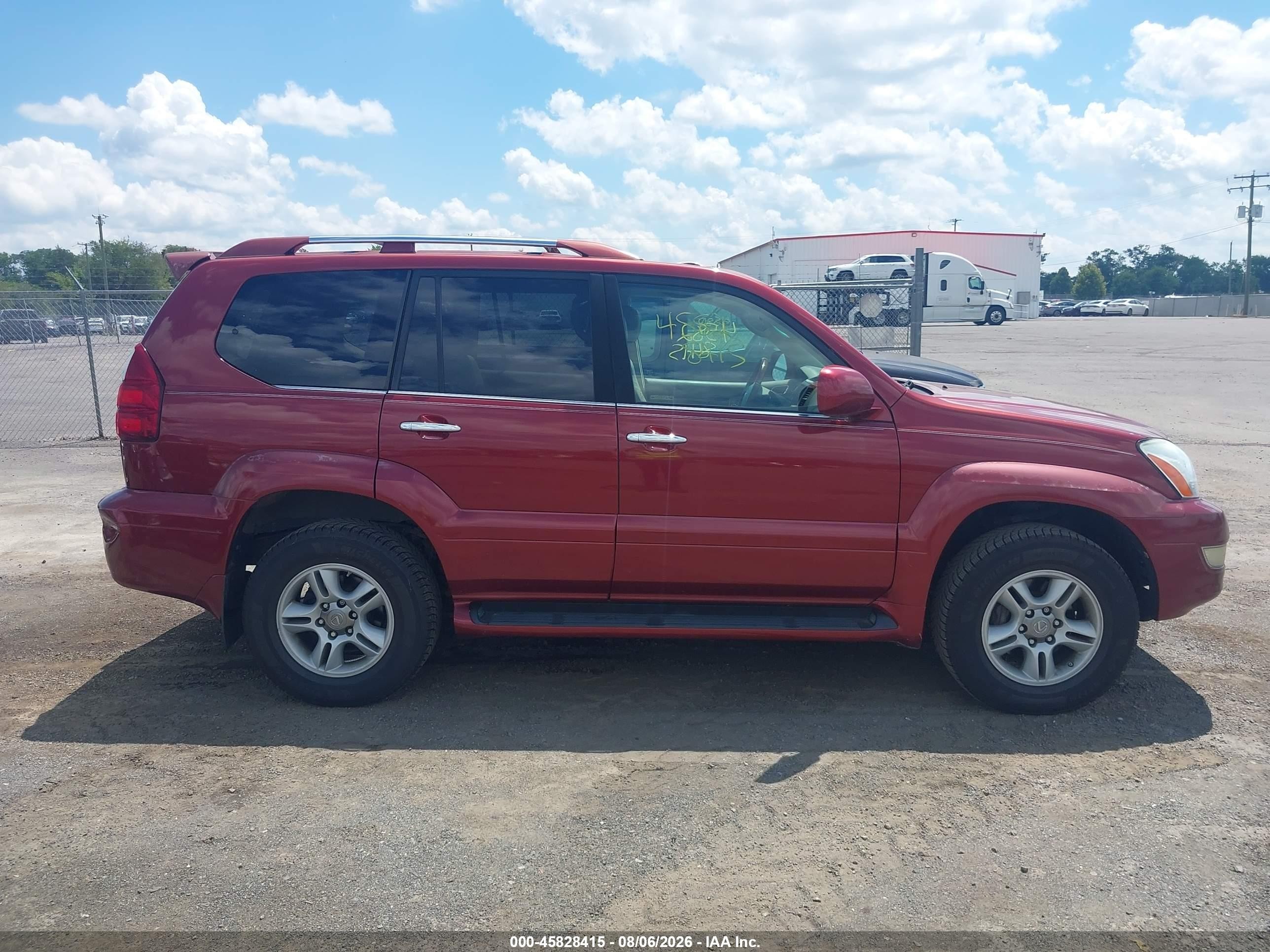 2009 Lexus Gx 470   Maroon vin: JTJBT20X990174426