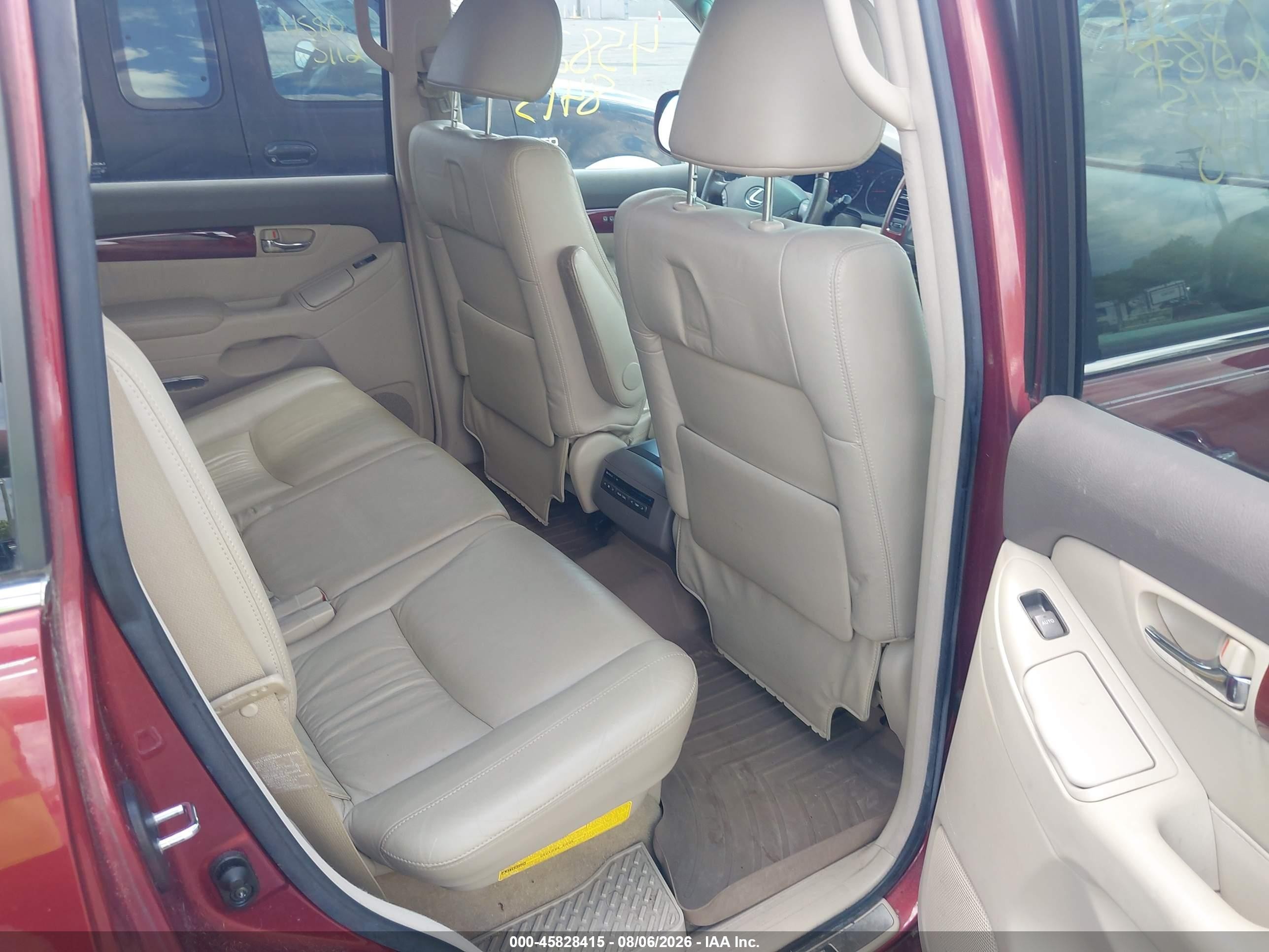 2009 Lexus Gx 470   Maroon vin: JTJBT20X990174426