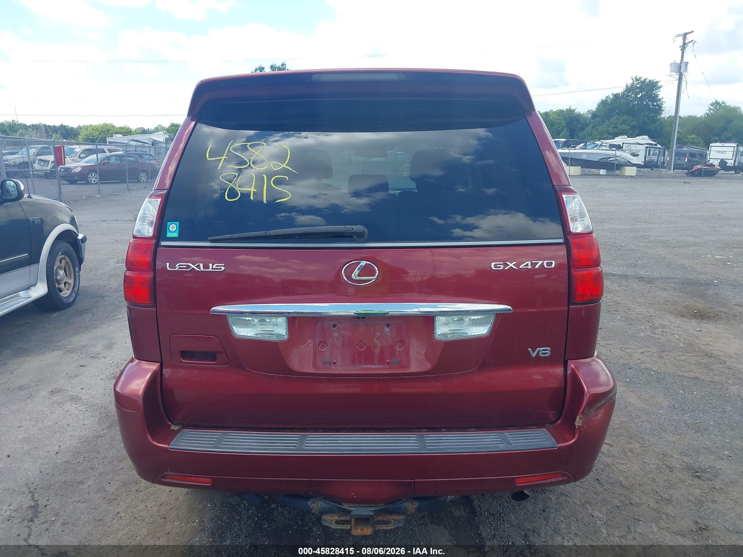 2009 Lexus Gx 470   Maroon vin: JTJBT20X990174426