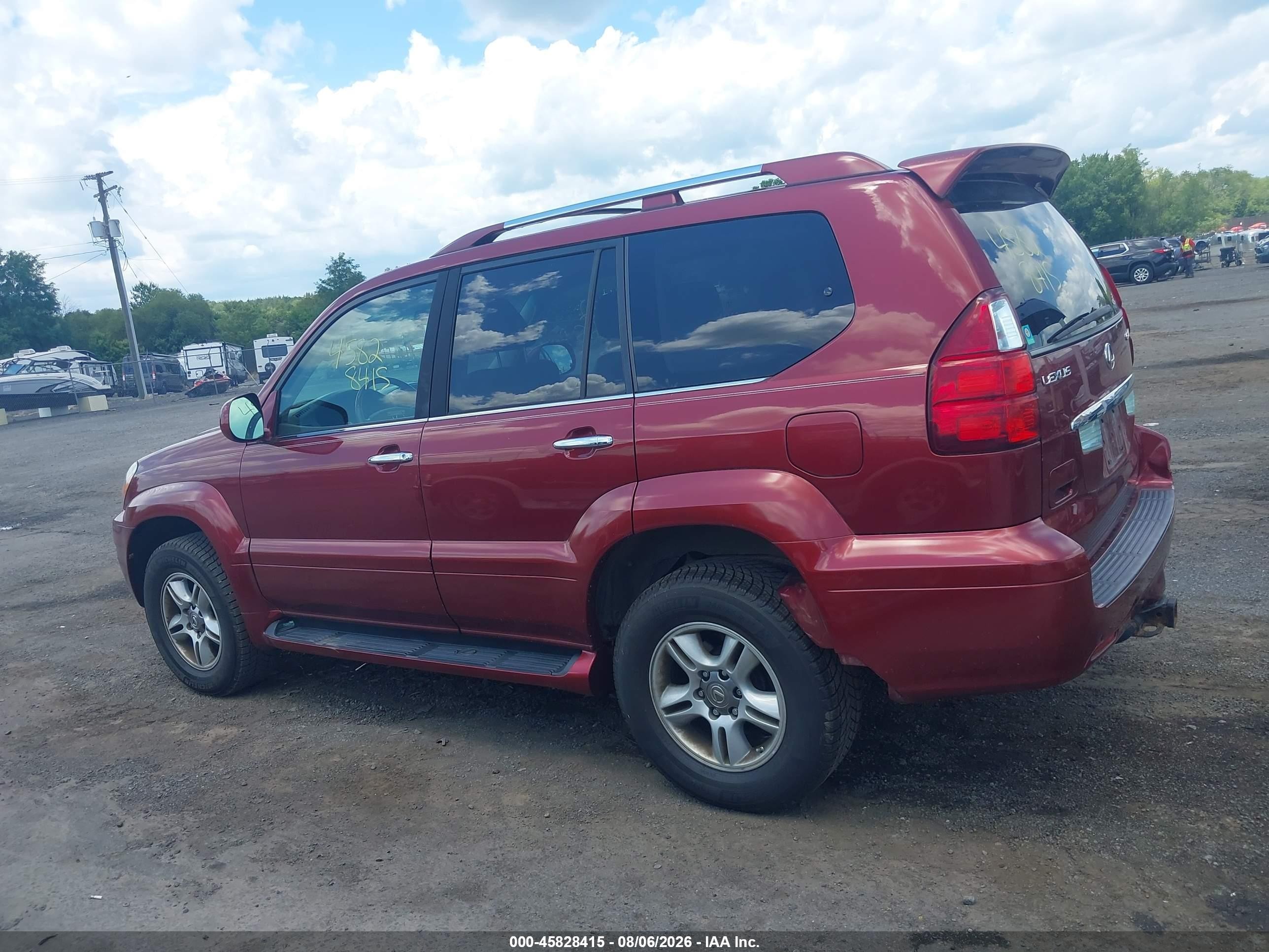 2009 Lexus Gx 470   Maroon vin: JTJBT20X990174426