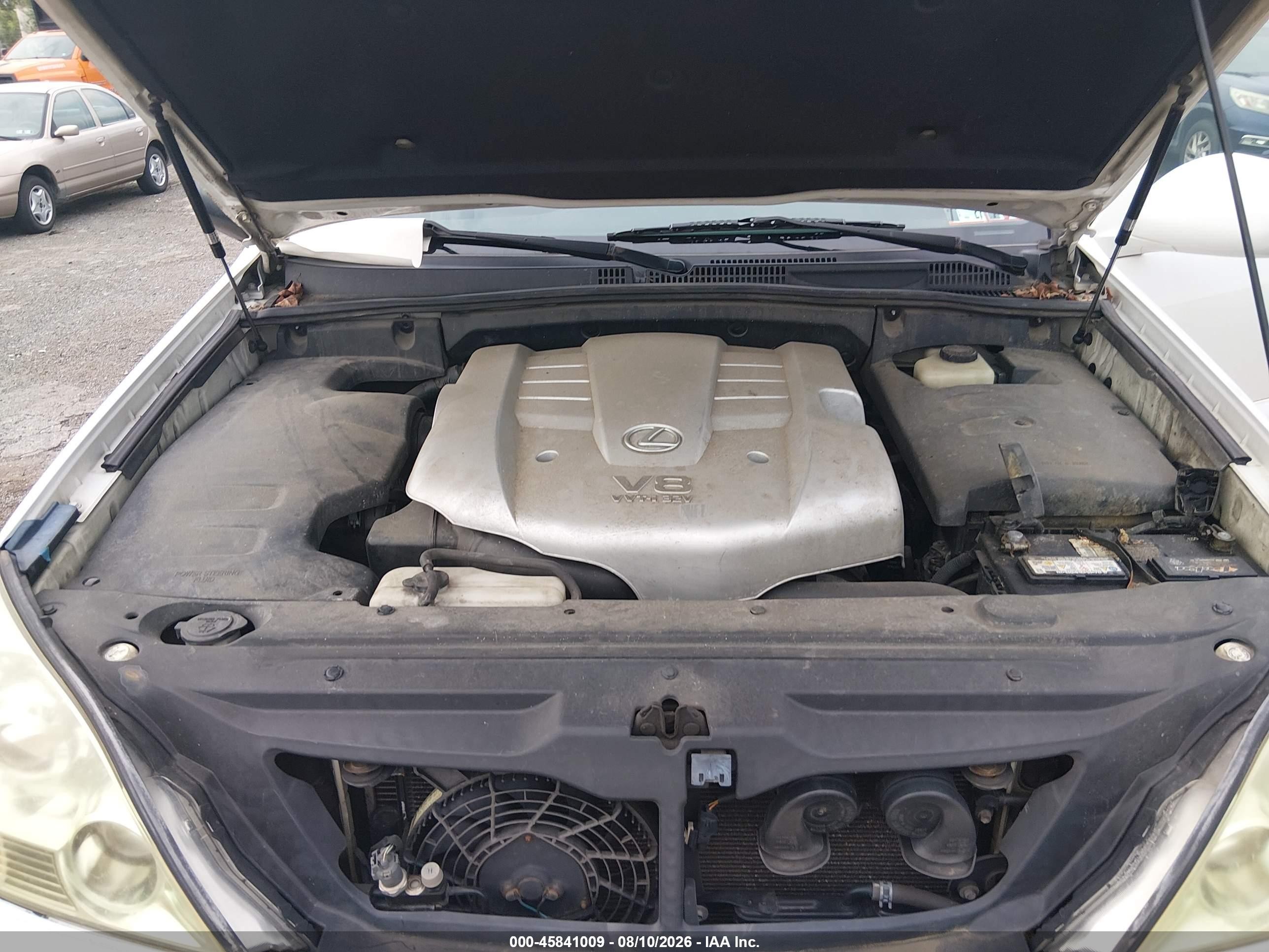 2005 Lexus Gx 470   White vin: JTJBT20XX50095082