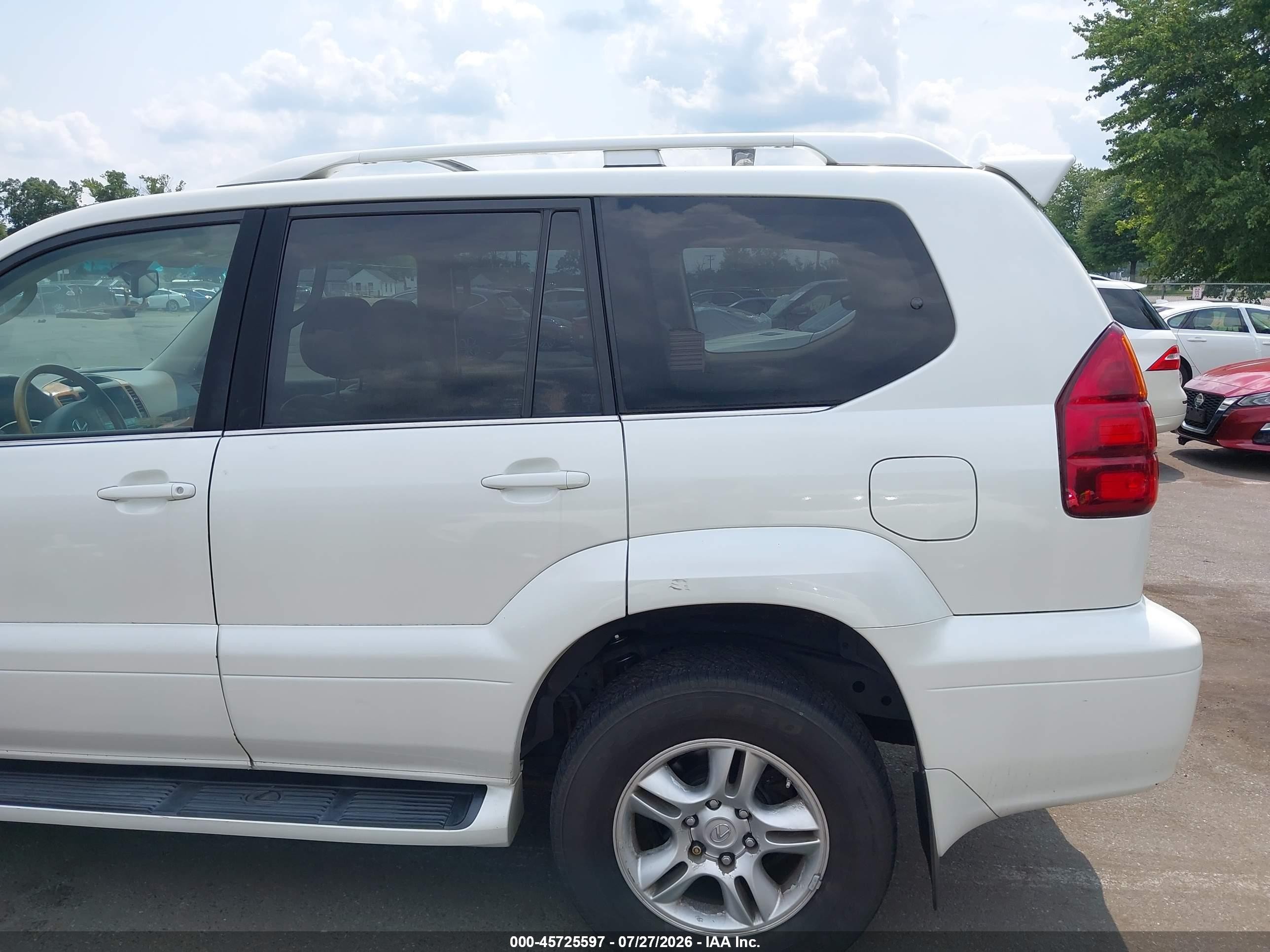 2007 Lexus Gx 470   White vin: JTJBT20XX70148348