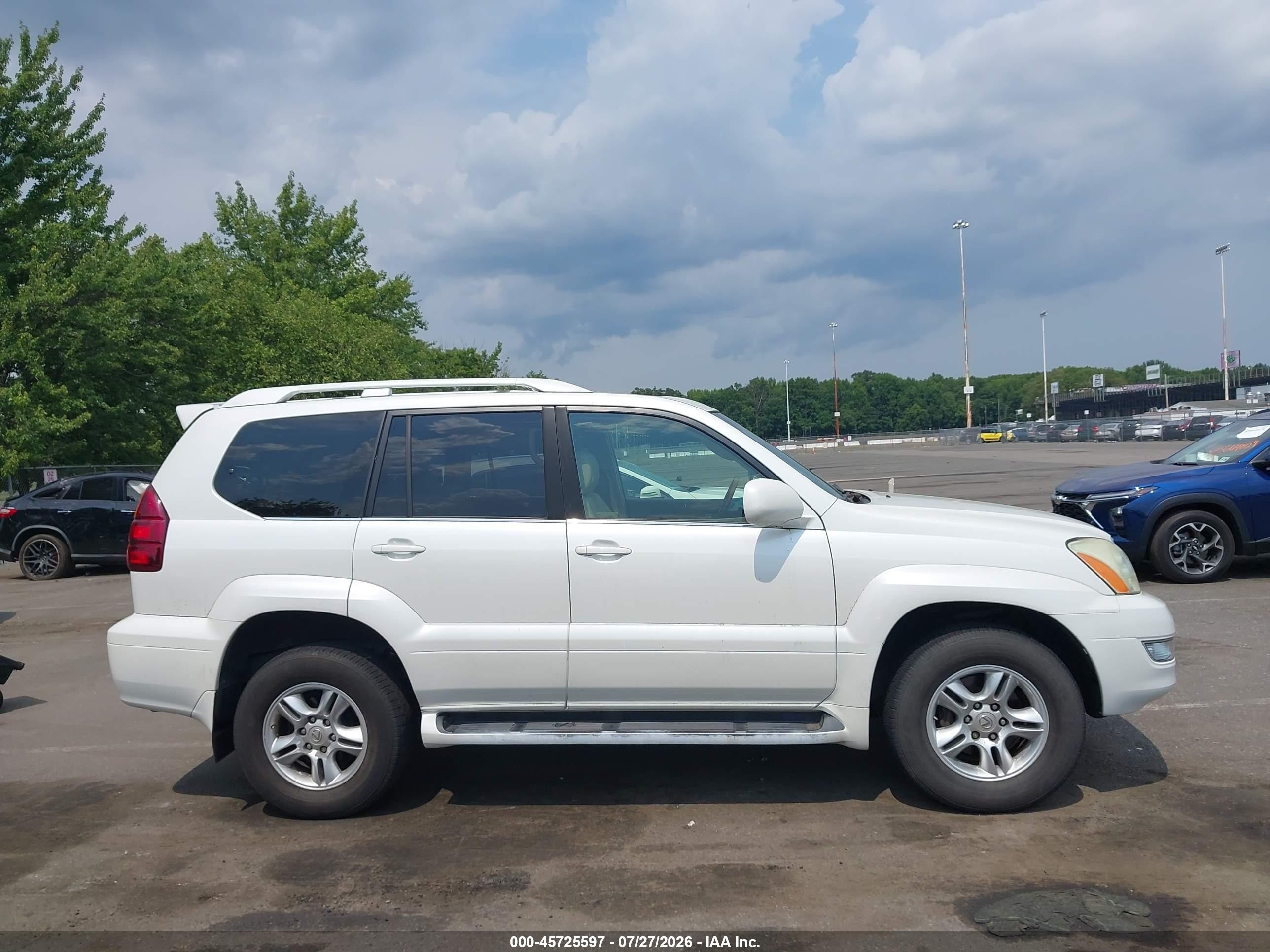 2007 Lexus Gx 470   White vin: JTJBT20XX70148348