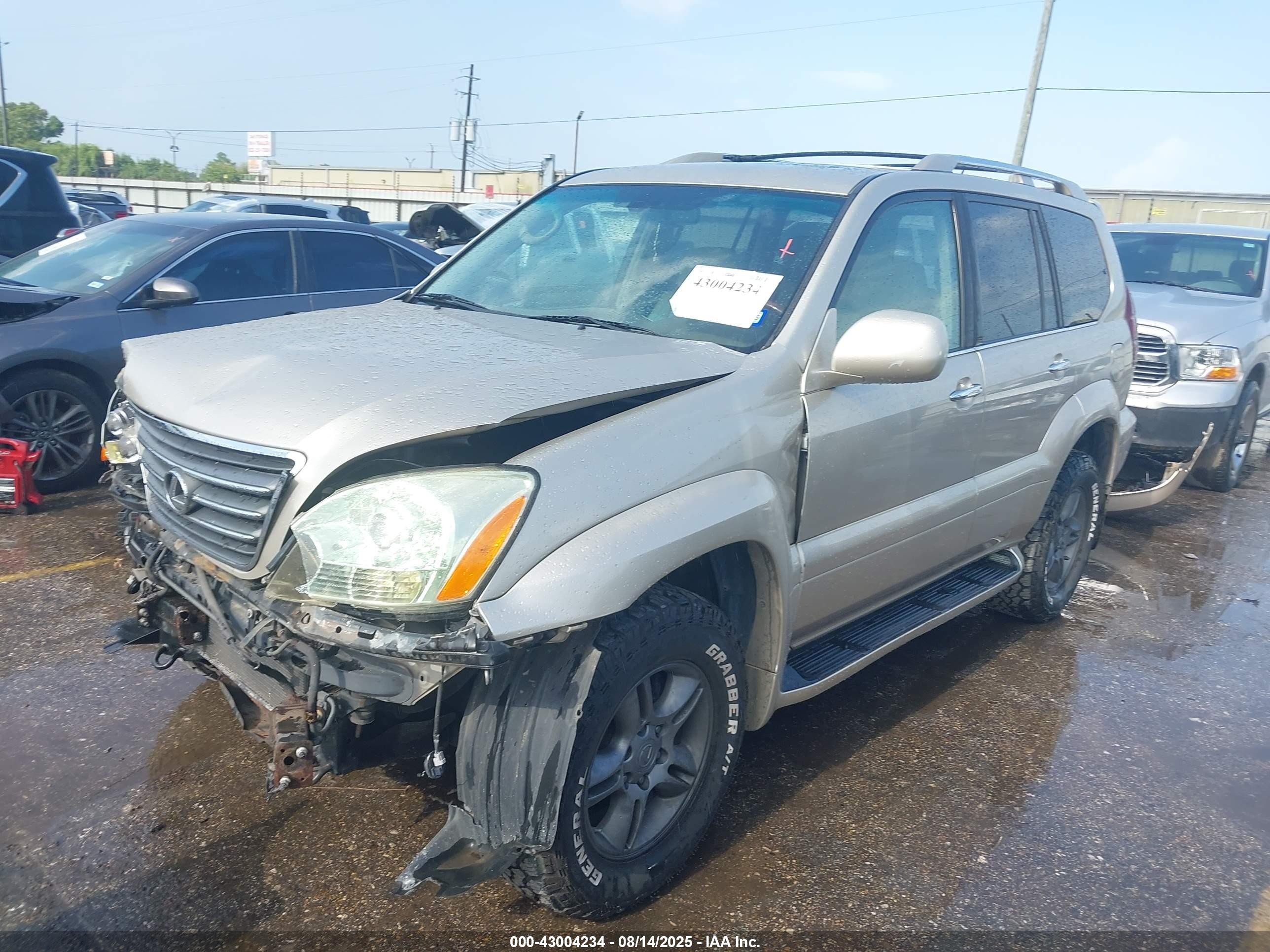 2009 Lexus Gx 470   Бежевый vin: JTJBT20XX90176976