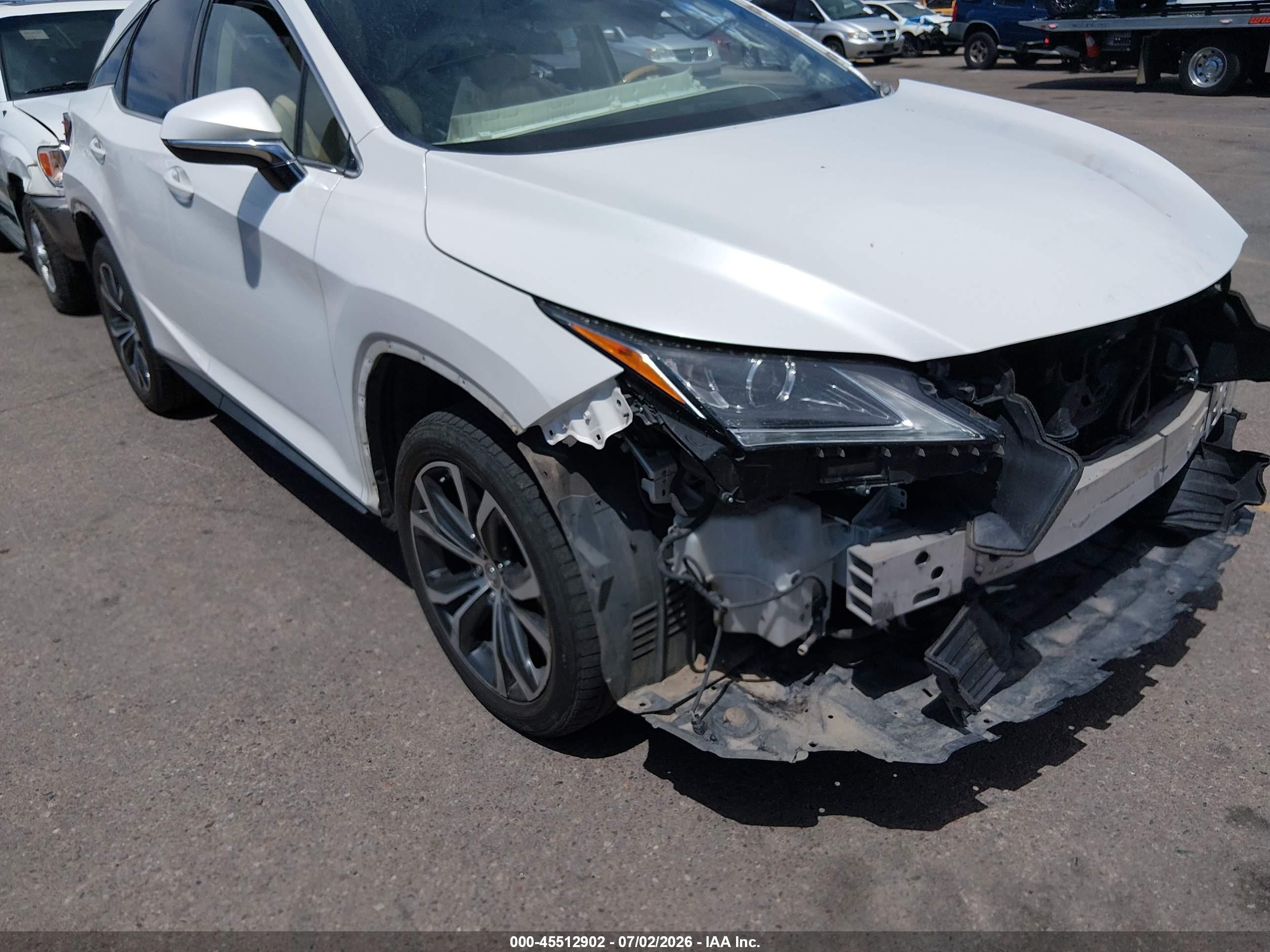 2017 Lexus Rx 350   White vin: JTJBZMCA0H2014617