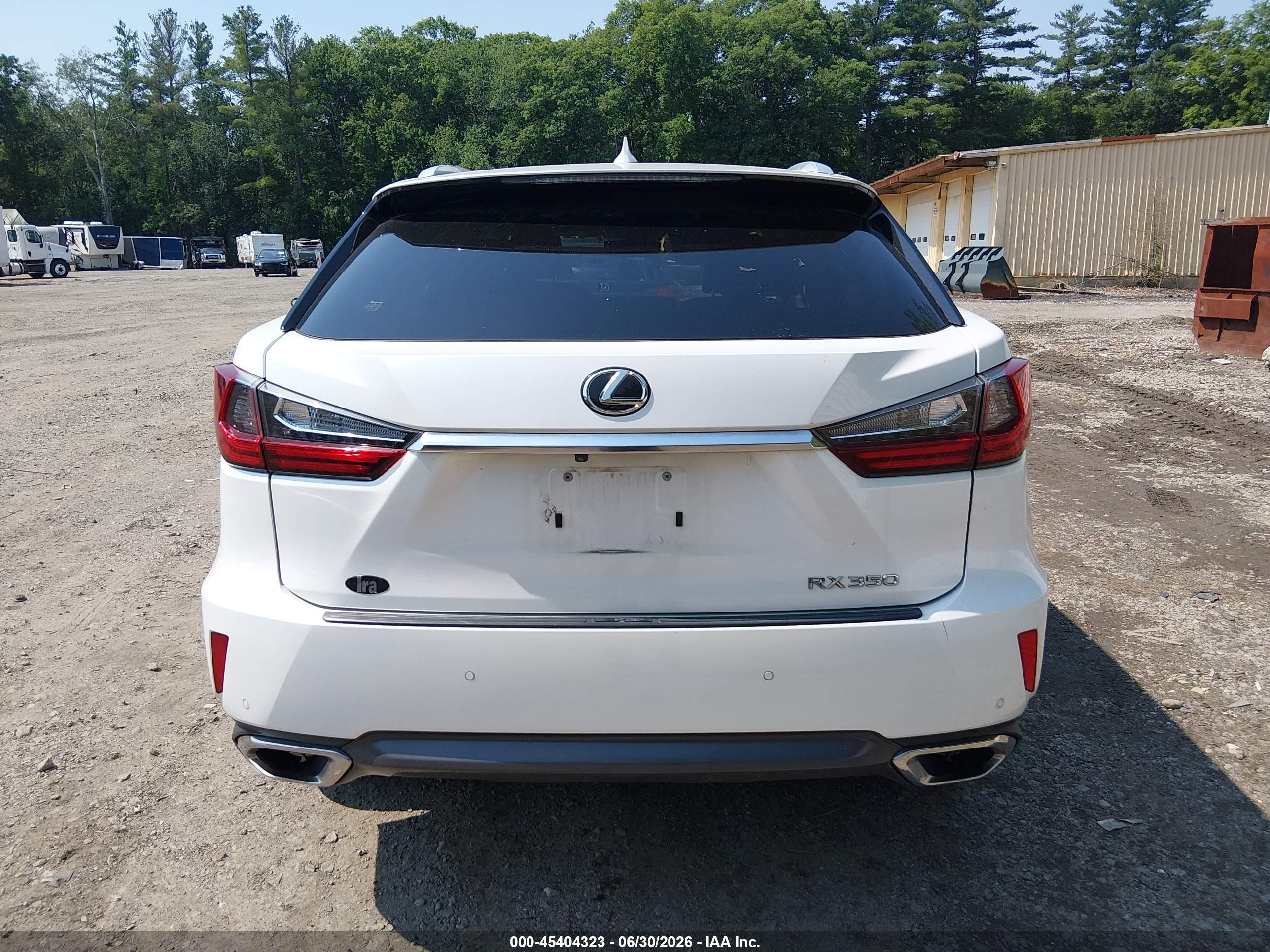 2017 Lexus Rx 350 White vin: JTJBZMCA3H2028544