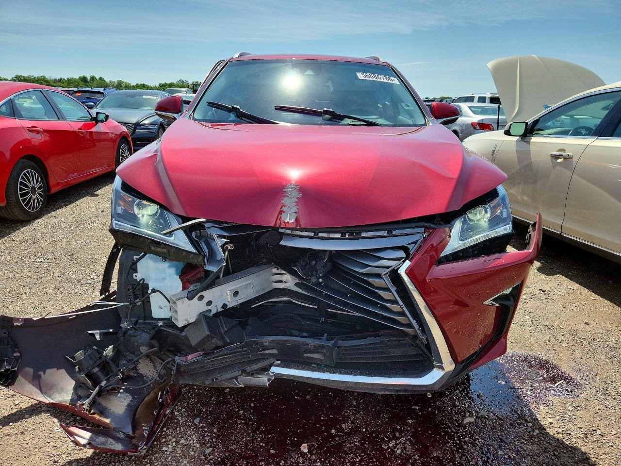 2016 Lexus Rx 350 Red vin: JTJBZMCA4G2010245