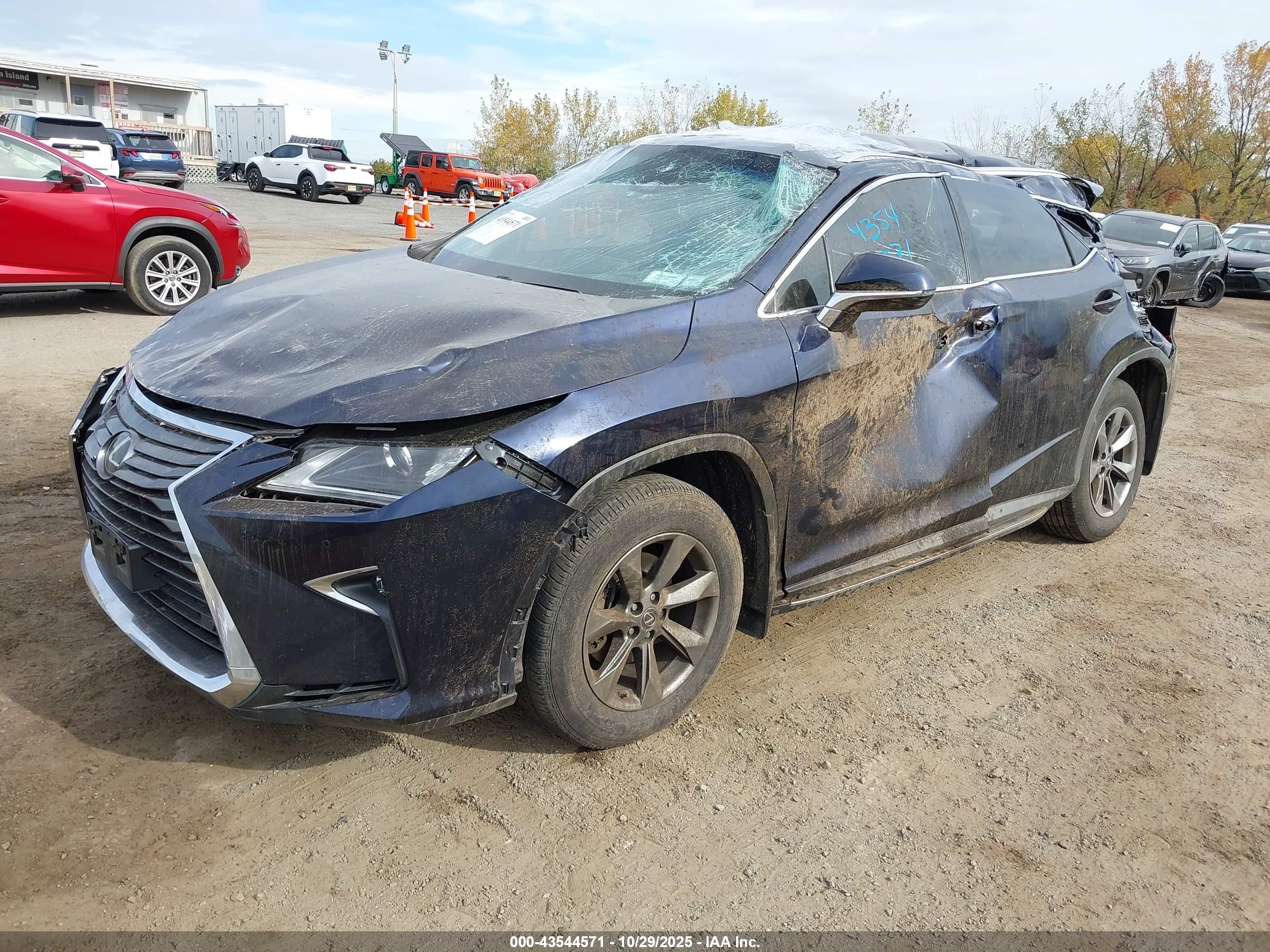 2018 Lexus Rx 350   Синий vin: JTJBZMCA6J2034683