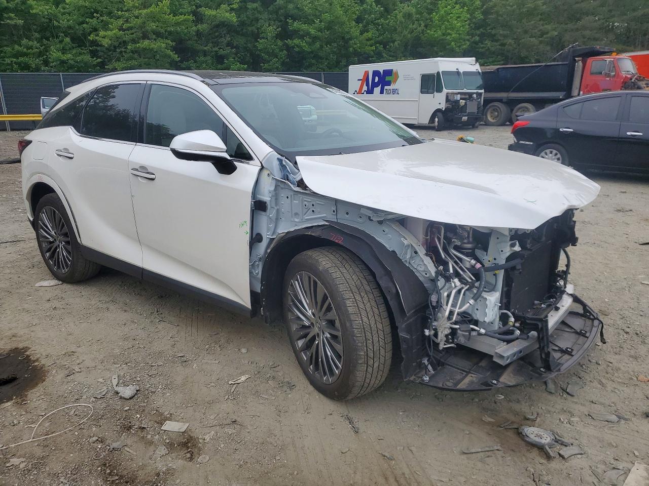 2024 Lexus Rx 450h+ Luxury White vin: JTJCJMGA7R2020552