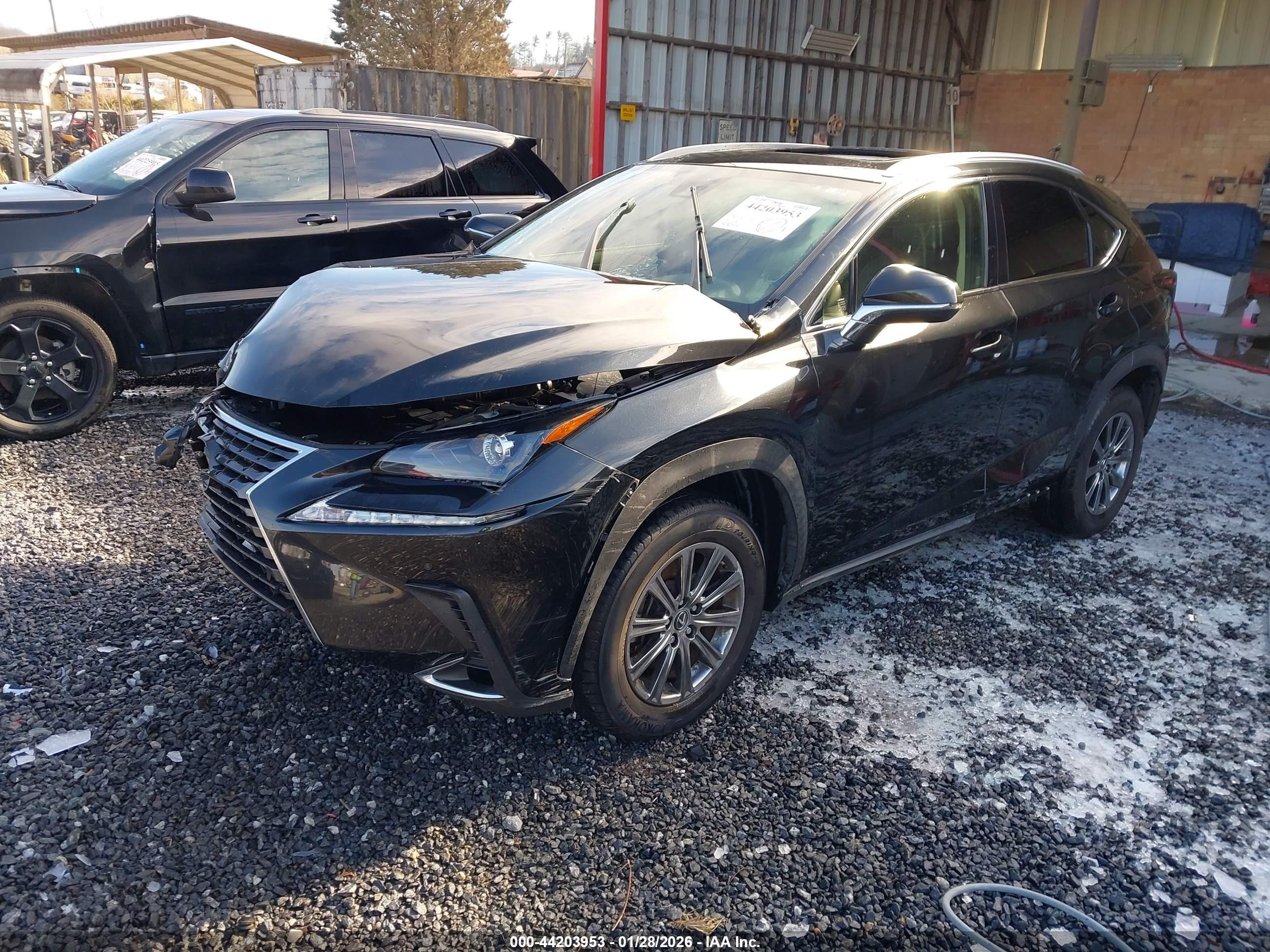 2020 Lexus Nx 300 Black vin: JTJDARBZ1L2164734