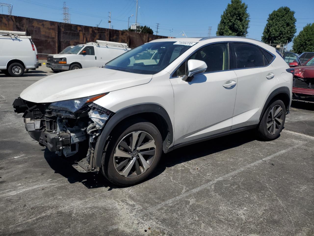 2020 Lexus Nx 300 White vin: JTJDARBZ2L5000794