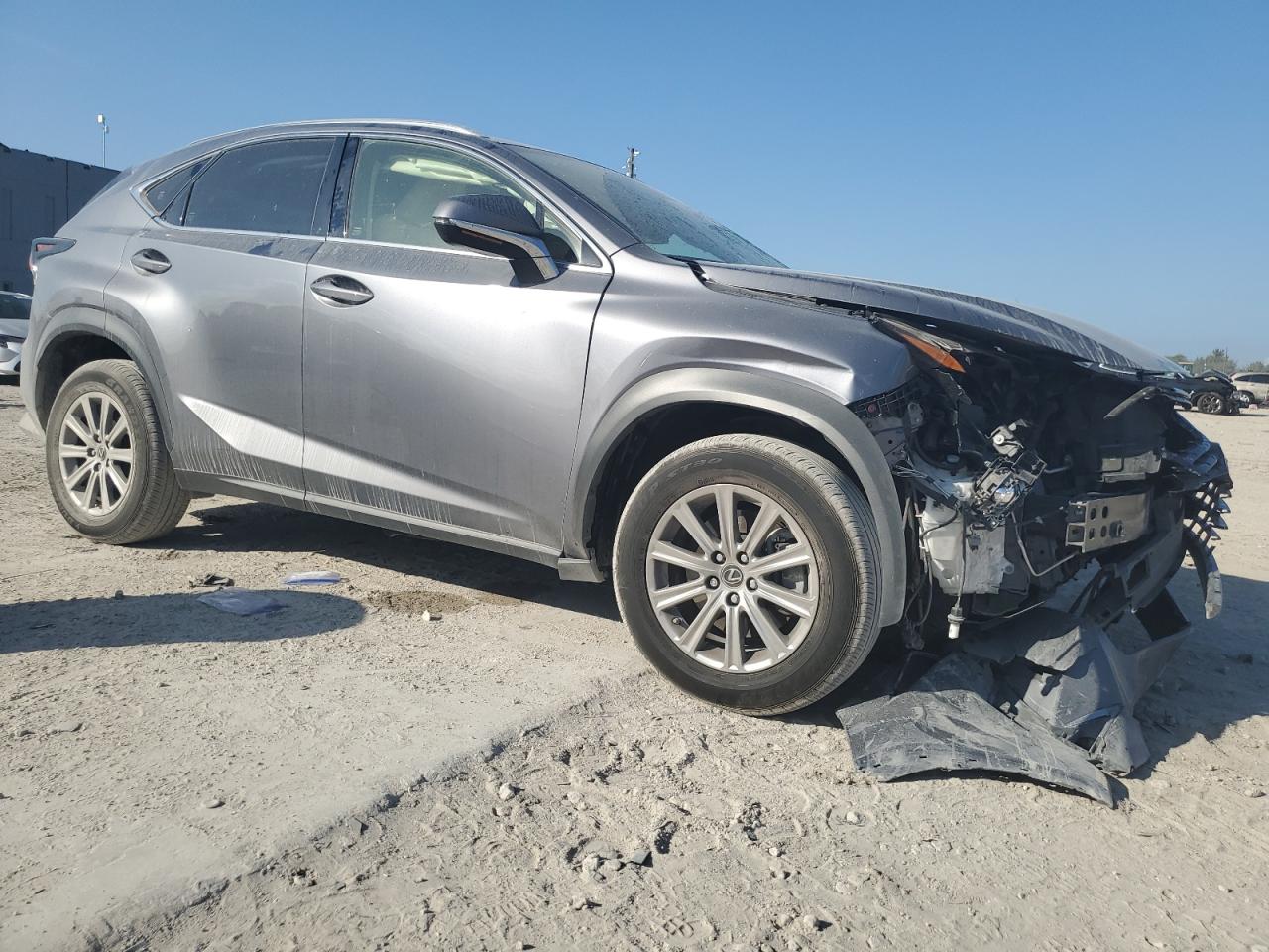 2021 Lexus Nx 300 Base Gray vin: JTJDARBZ3M2185389