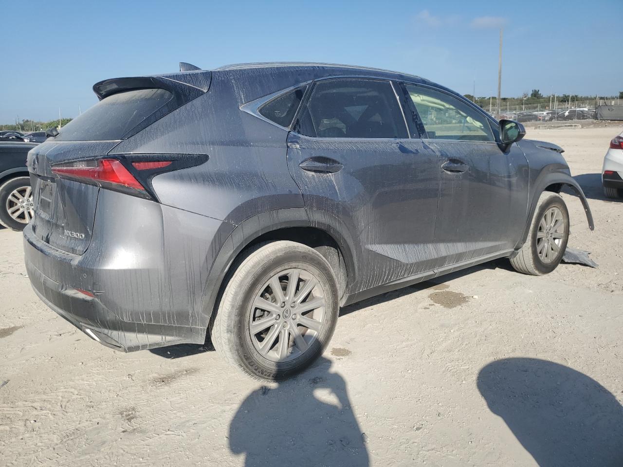 2021 Lexus Nx 300 Base Gray vin: JTJDARBZ3M2185389
