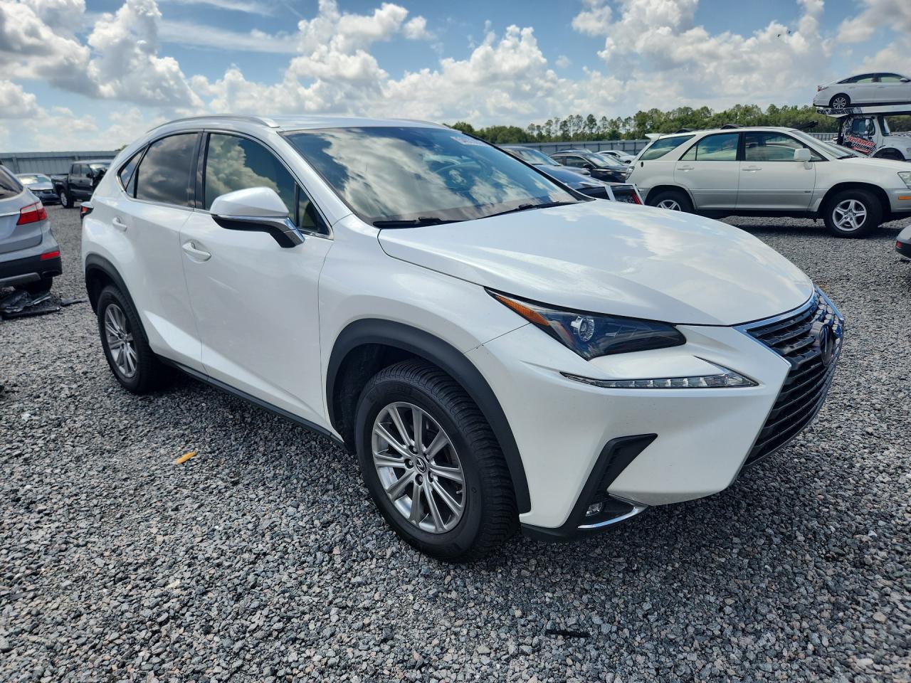 2021 Lexus Nx 300 Base White vin: JTJDARBZ6M5021388