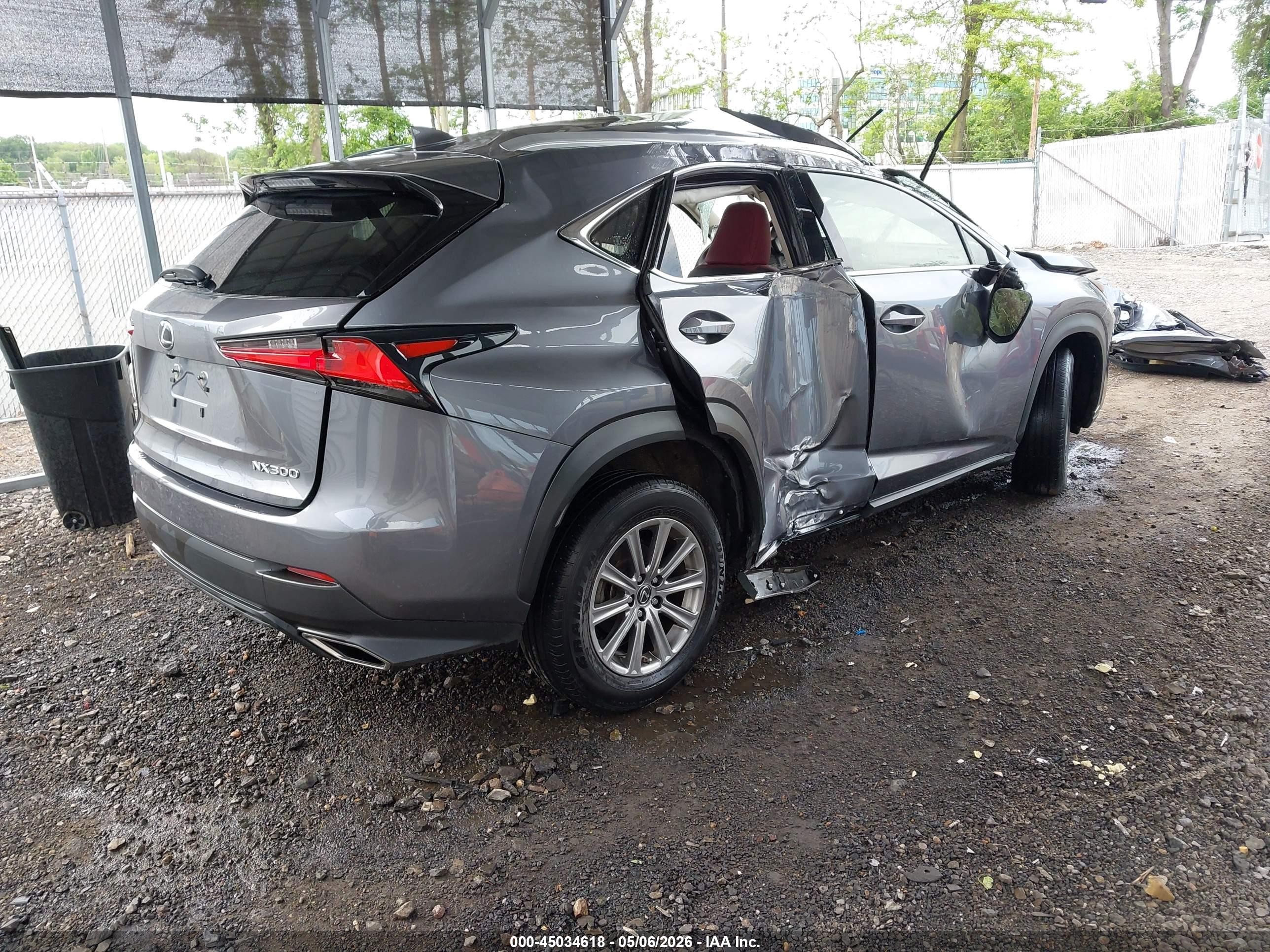2021 Lexus Nx 300   Серый vin: JTJDARDZ0M2236649
