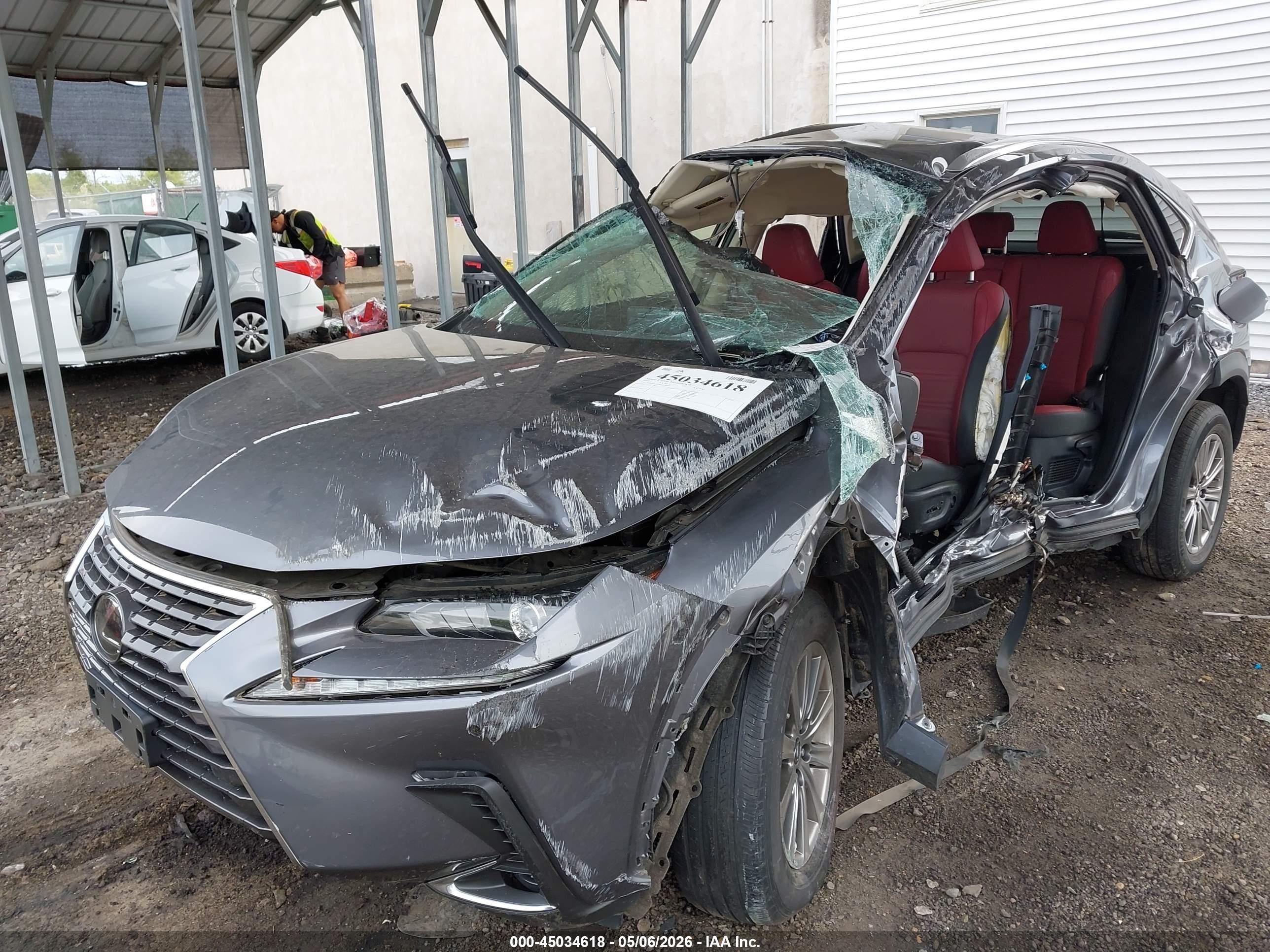 2021 Lexus Nx 300   Серый vin: JTJDARDZ0M2236649