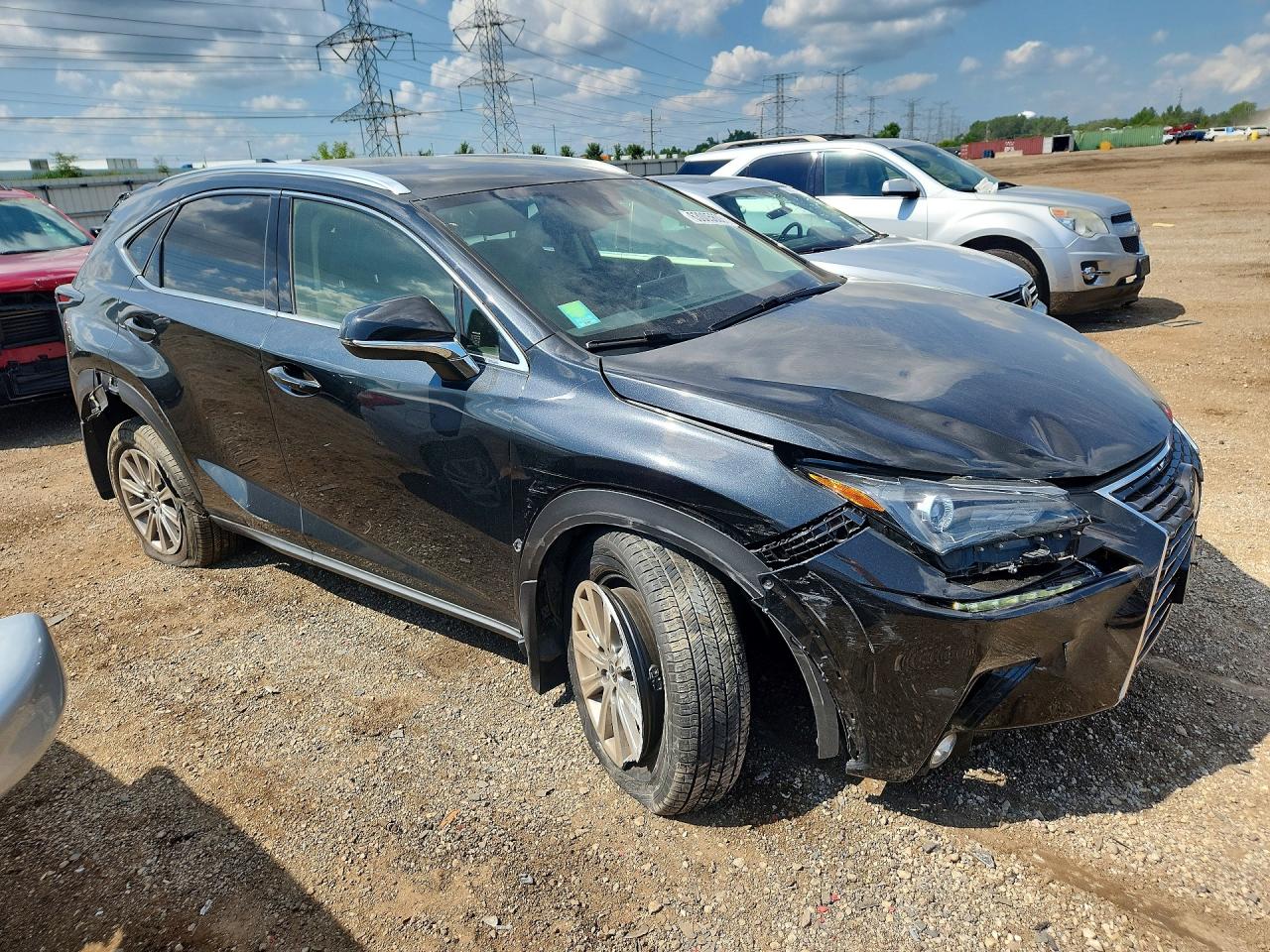 2021 Lexus Nx 300 Base Black vin: JTJDARDZ9M2236780