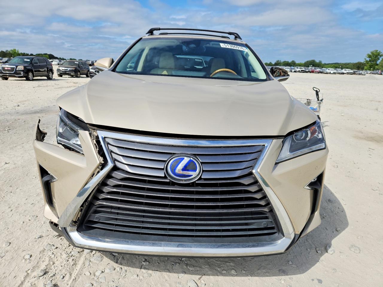 2018 Lexus Rx 450hl Base Бежевый vin: JTJDGKCA8J2005074