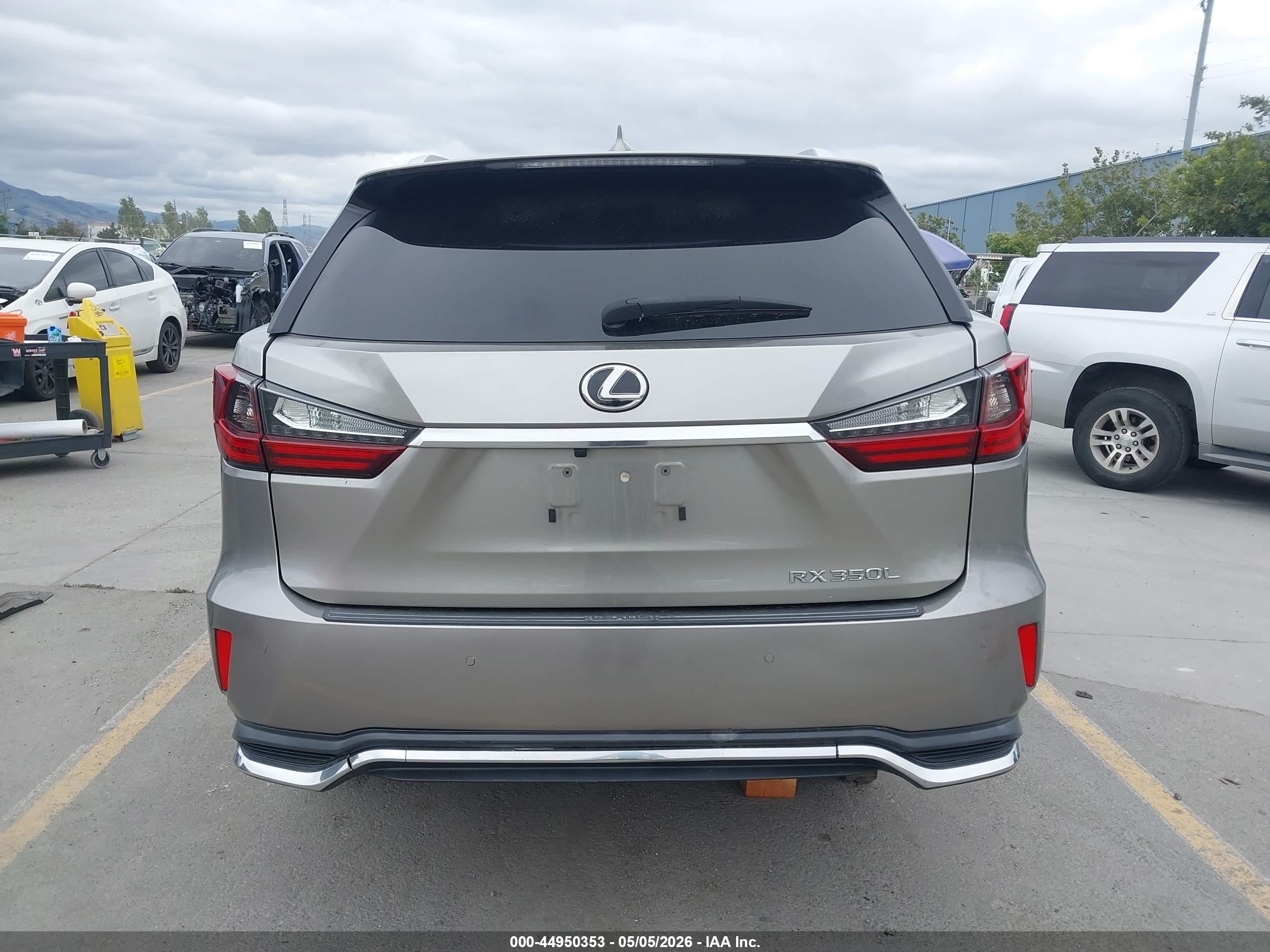 2018 Lexus Rx 350l Premium Gray vin: JTJDZKCA6J2012390