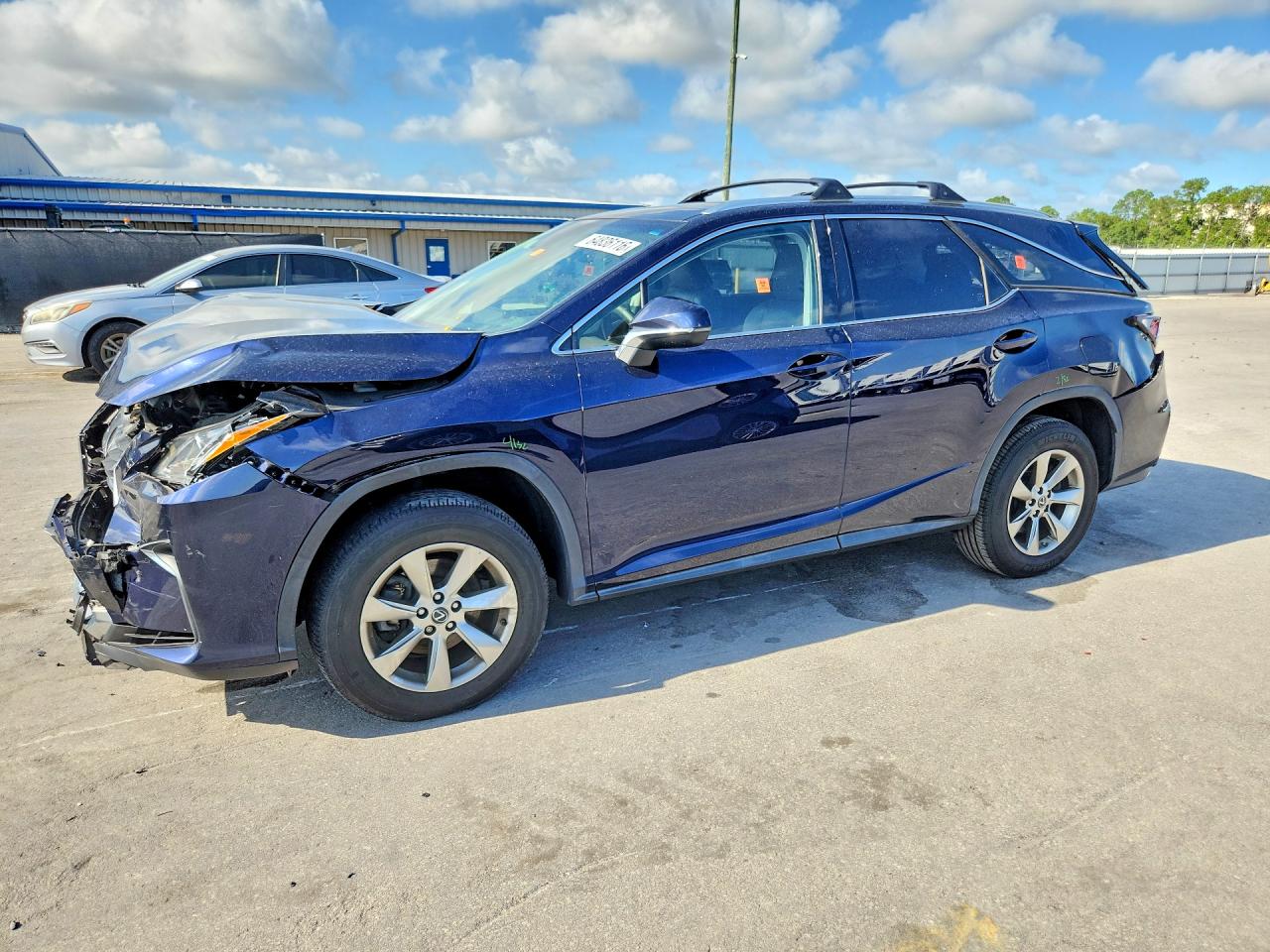 2019 Lexus Rx 350 L Blue vin: JTJDZKCA6K2015372