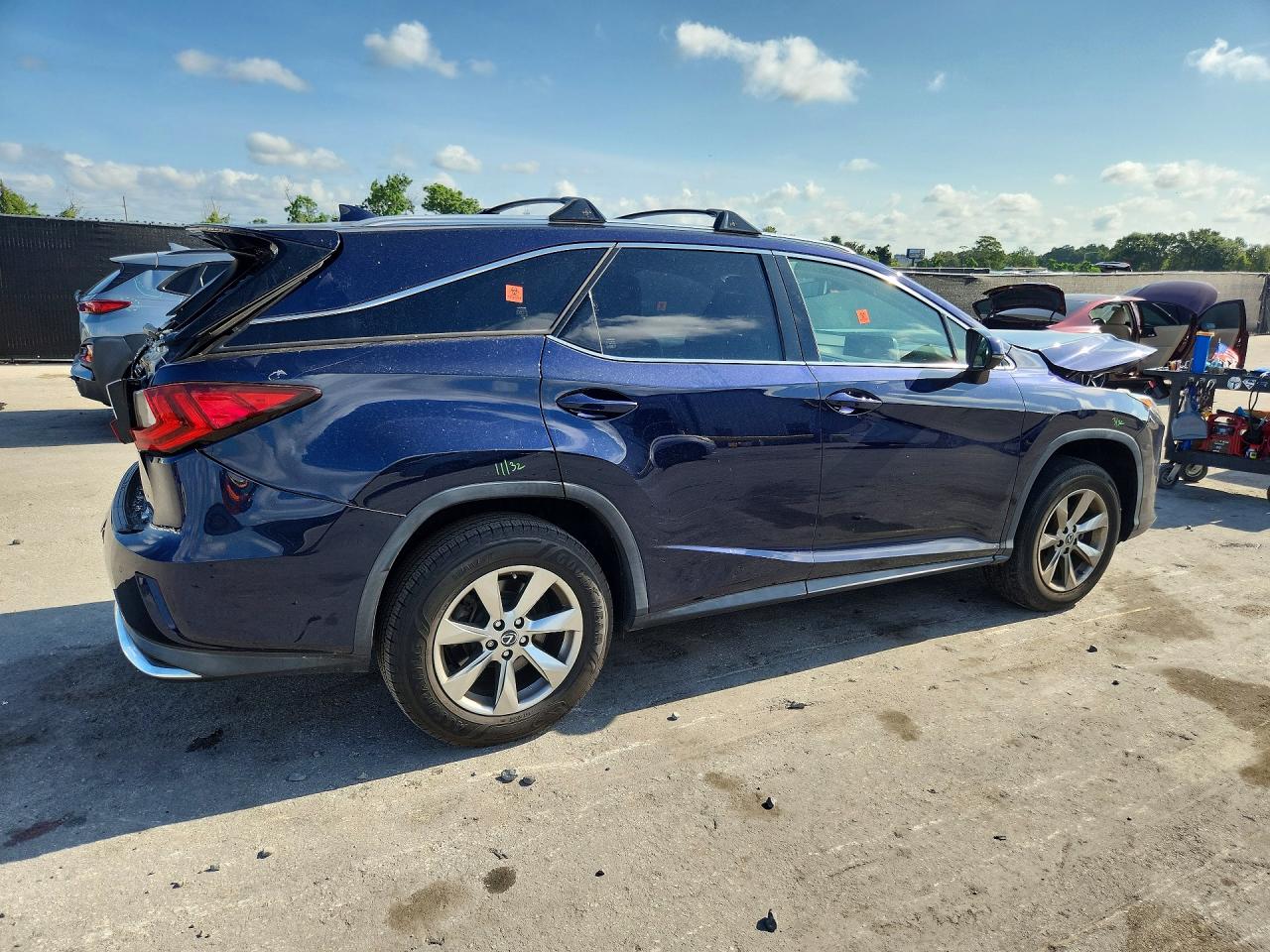 2019 Lexus Rx 350 L Blue vin: JTJDZKCA6K2015372