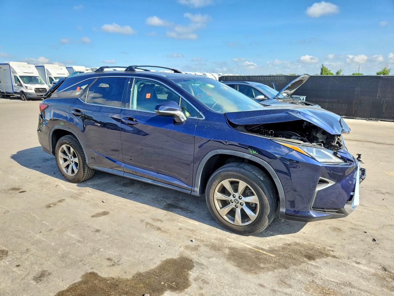 2019 Lexus Rx 350 L Blue vin: JTJDZKCA6K2015372