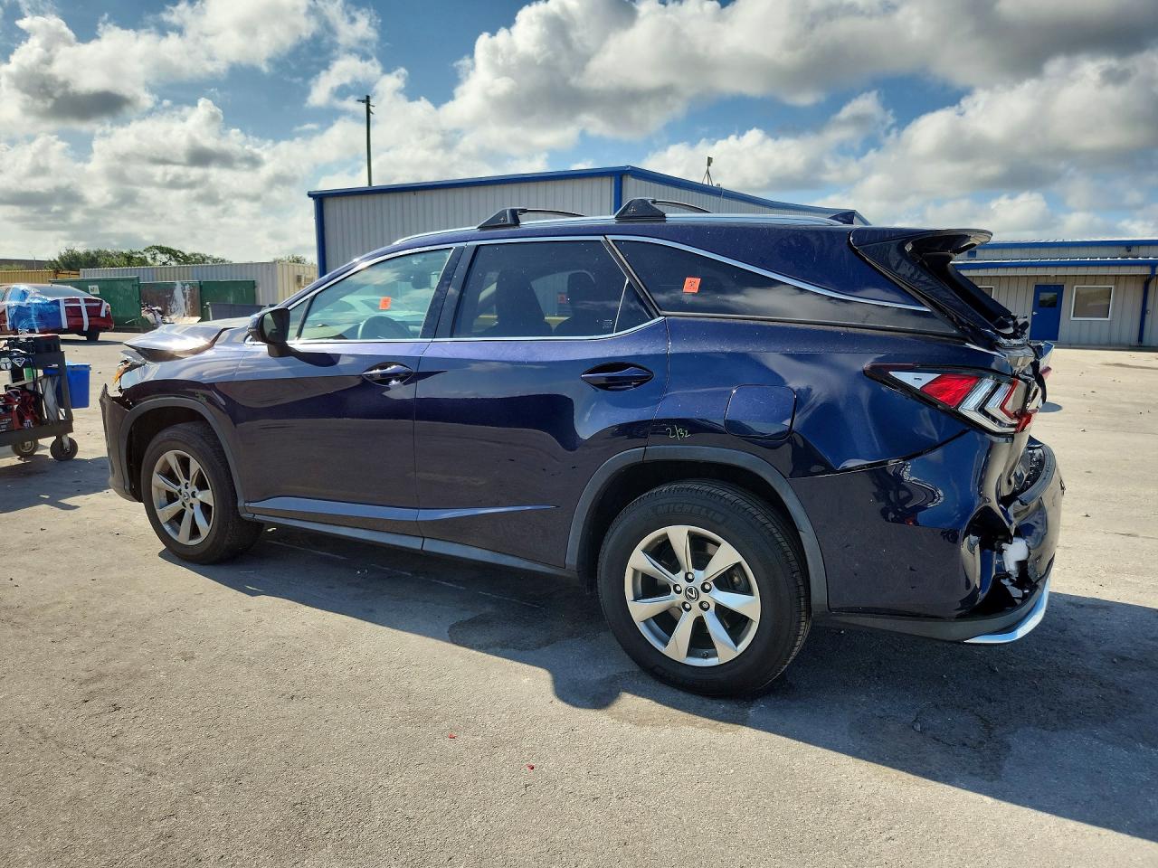 2019 Lexus Rx 350 L Blue vin: JTJDZKCA6K2015372