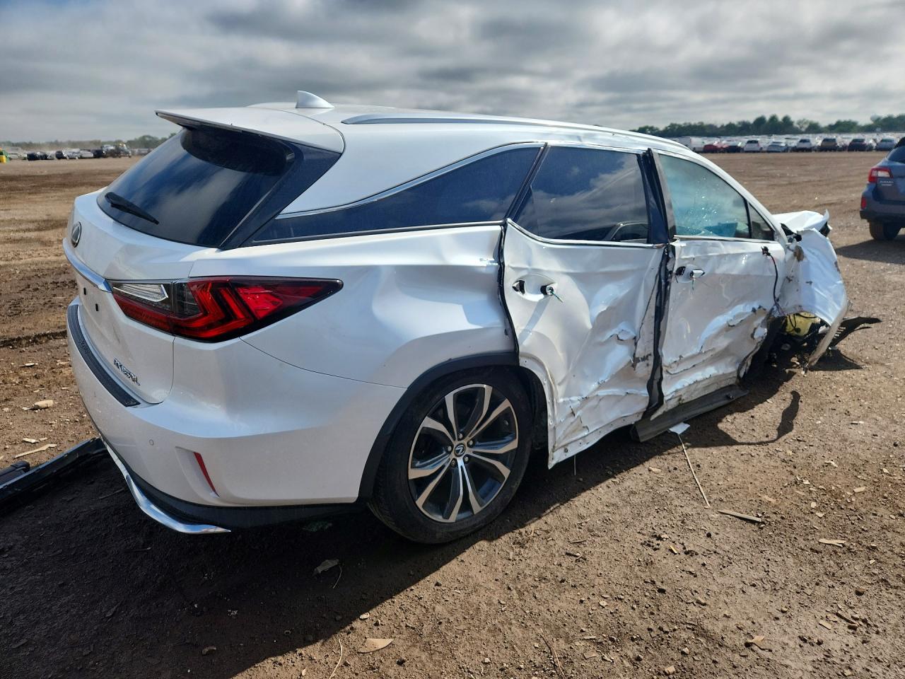 2018 Lexus Rx 350 L White vin: JTJDZKCA9J2007216
