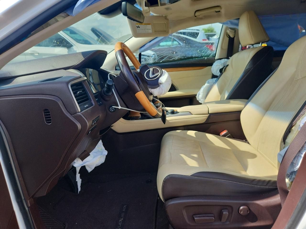 2018 Lexus Rx 350 L White vin: JTJDZKCA9J2007216