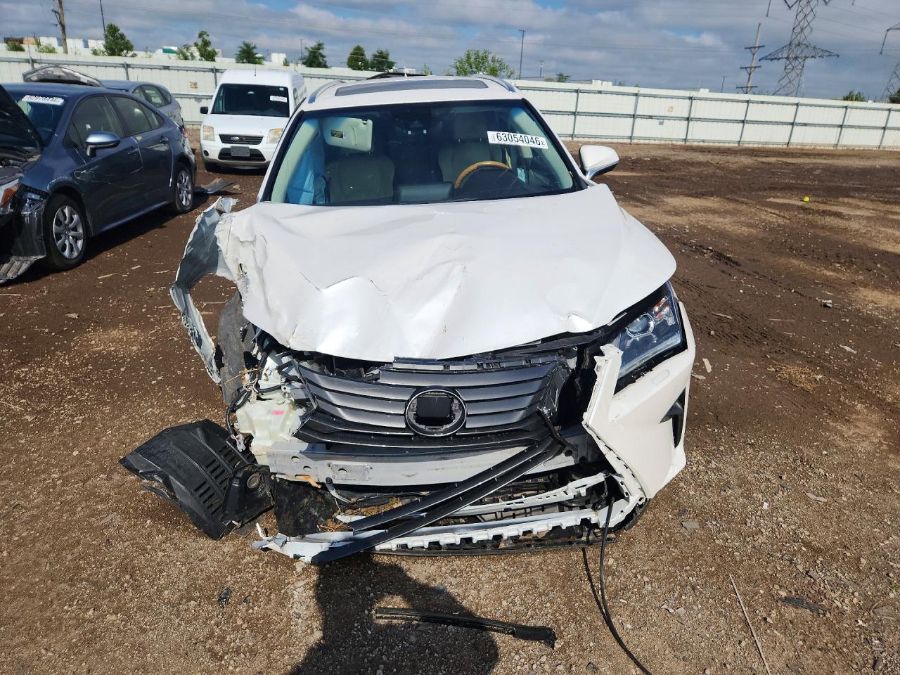 2018 Lexus Rx 350 L White vin: JTJDZKCA9J2007216