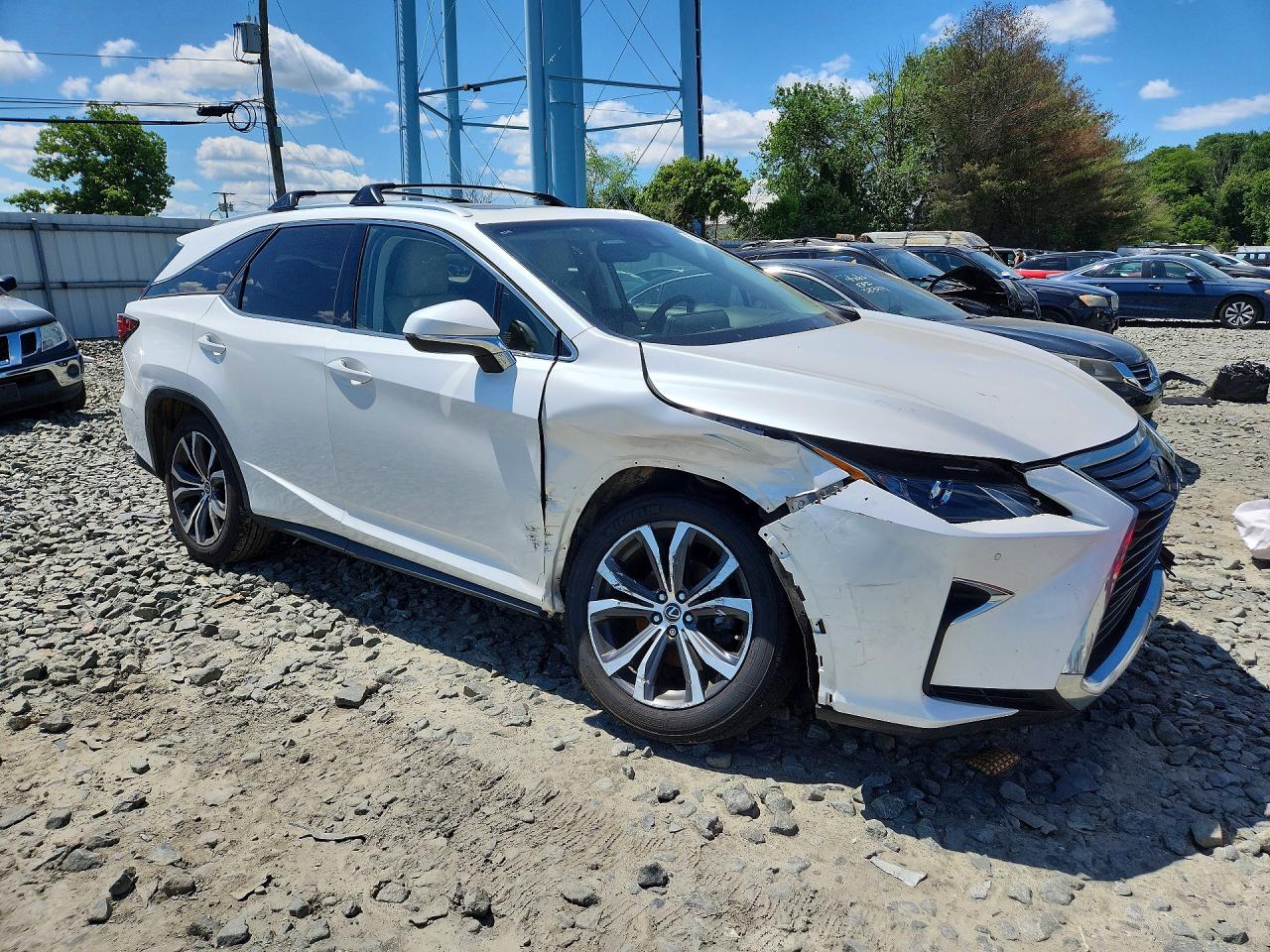 2018 Lexus Rx 350 L White vin: JTJDZKCAXJ2000405