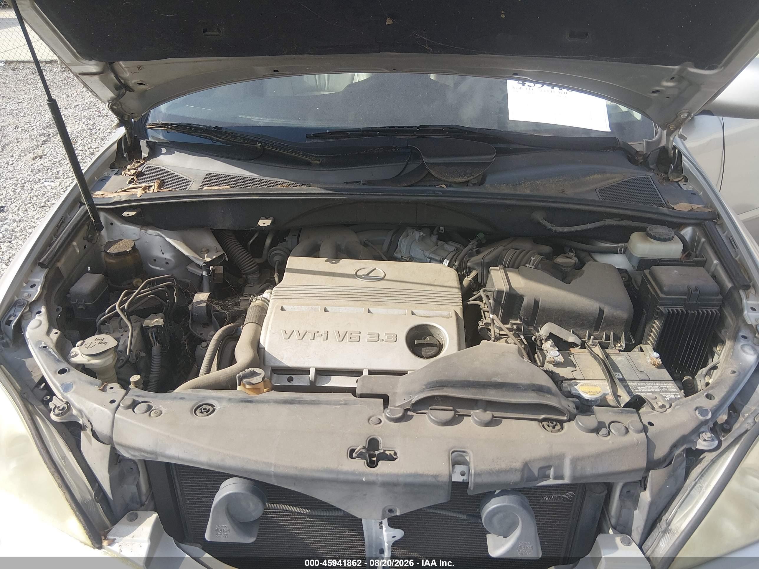2004 Lexus Rx 330   Silver vin: JTJGA31U040036384