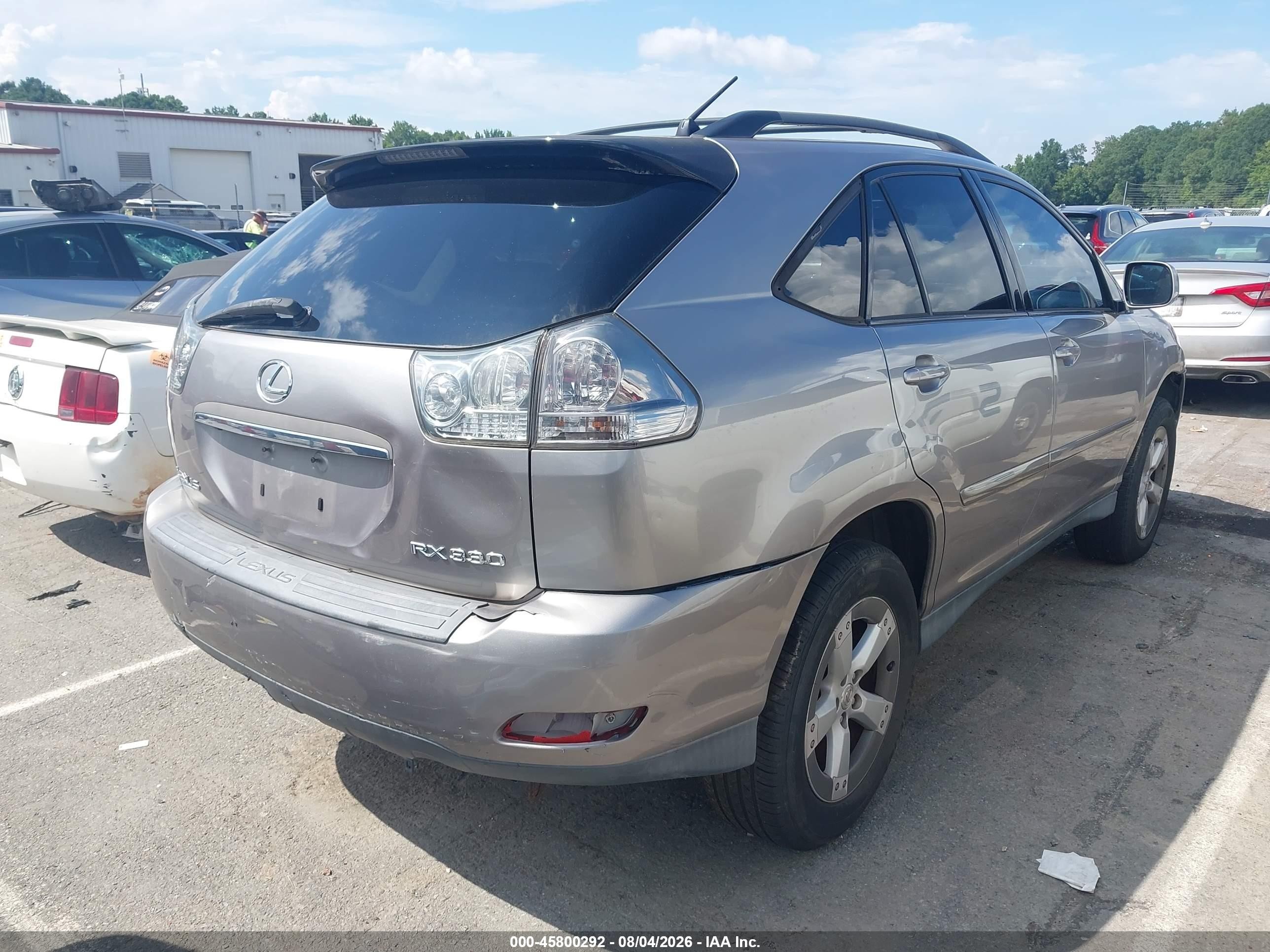2005 Lexus Rx 330   Gray vin: JTJGA31U050058483