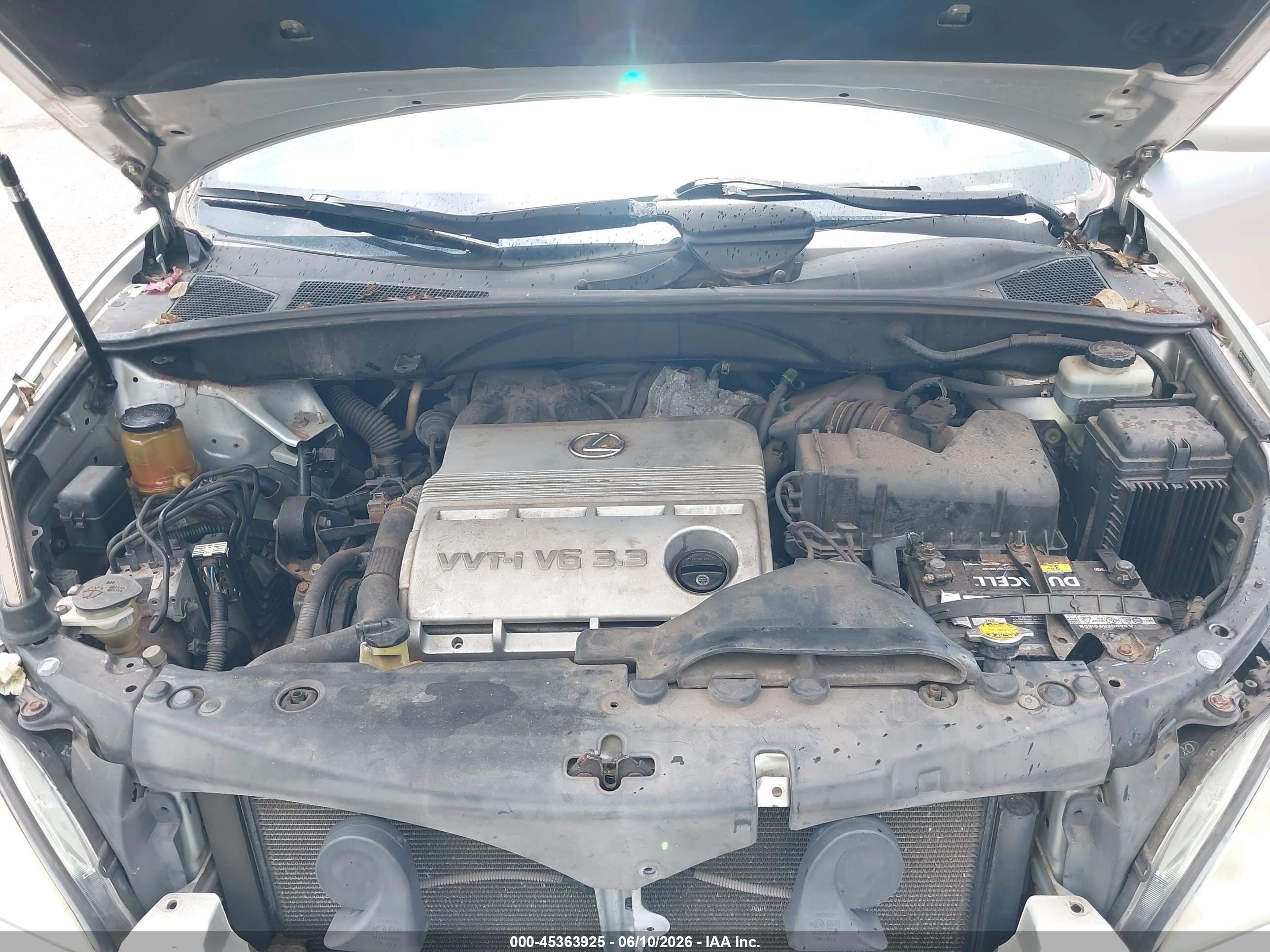 2005 Lexus Rx 330   Silver vin: JTJGA31U150057794