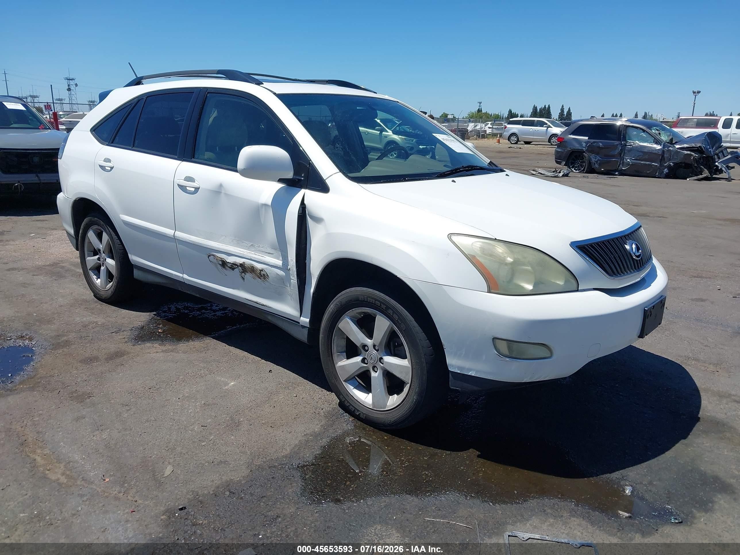 2004 Lexus Rx 330   White vin: JTJGA31U240006867