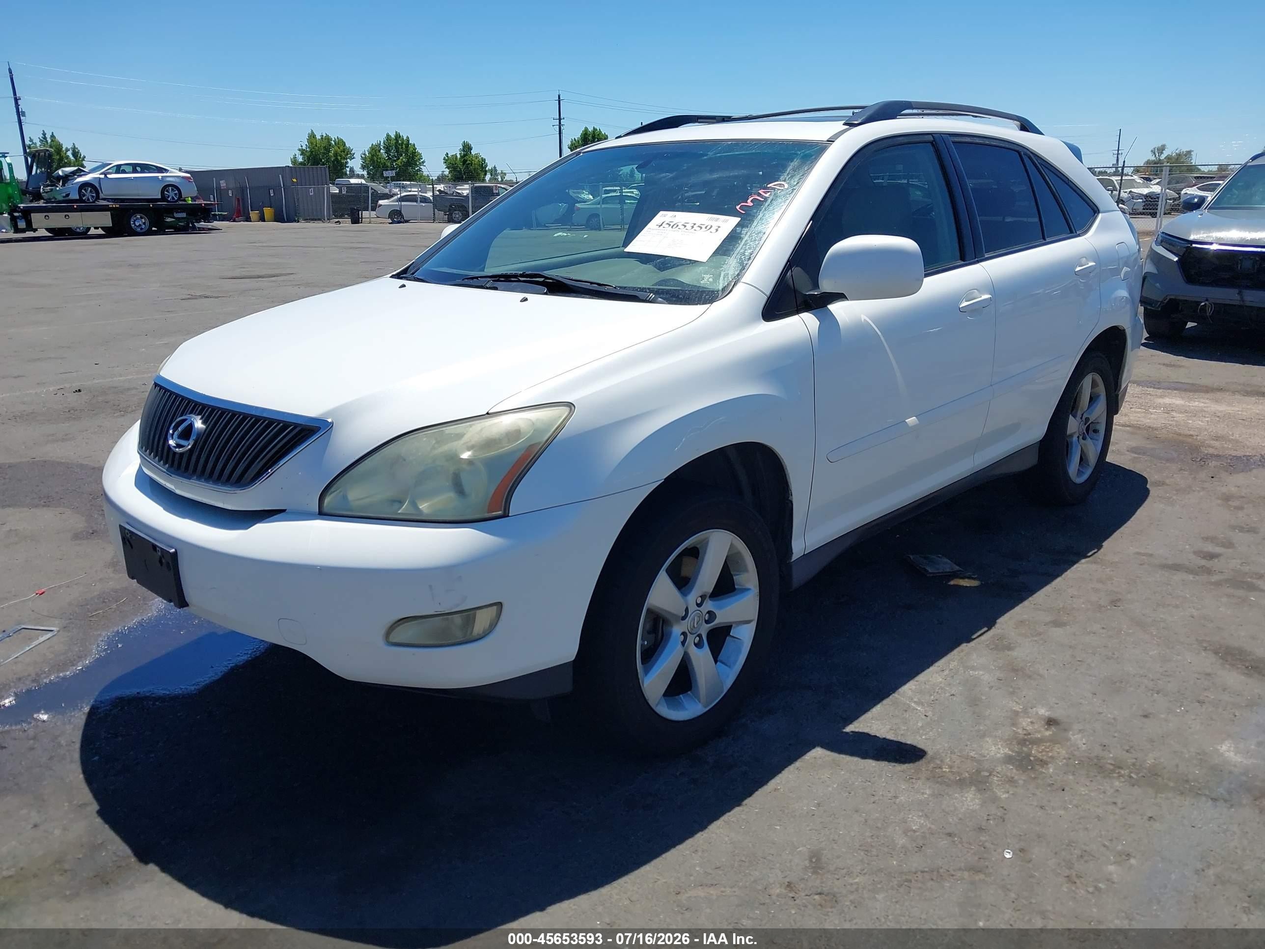 2004 Lexus Rx 330   White vin: JTJGA31U240006867