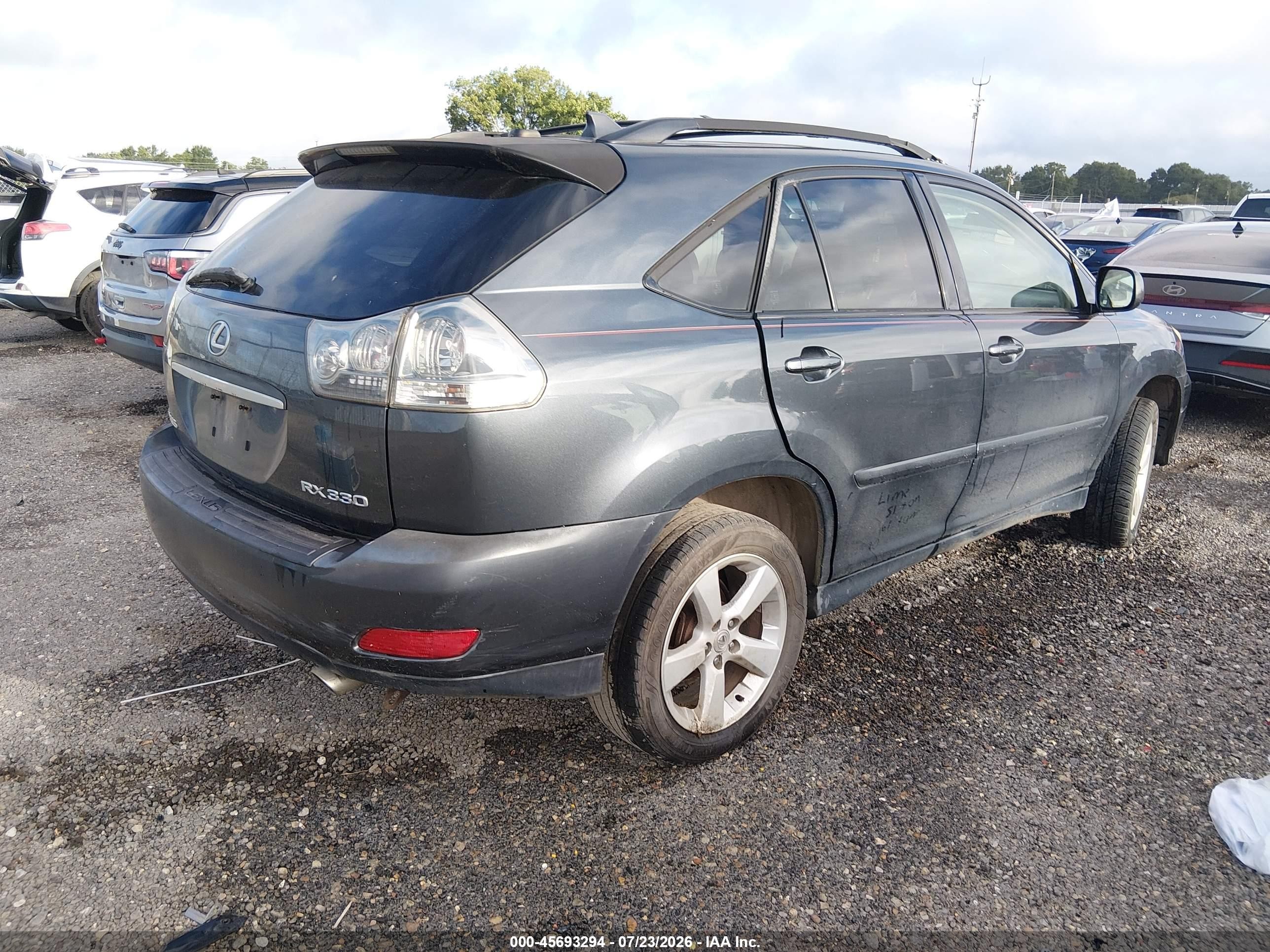 2004 Lexus Rx 330   Gray vin: JTJGA31U240009834