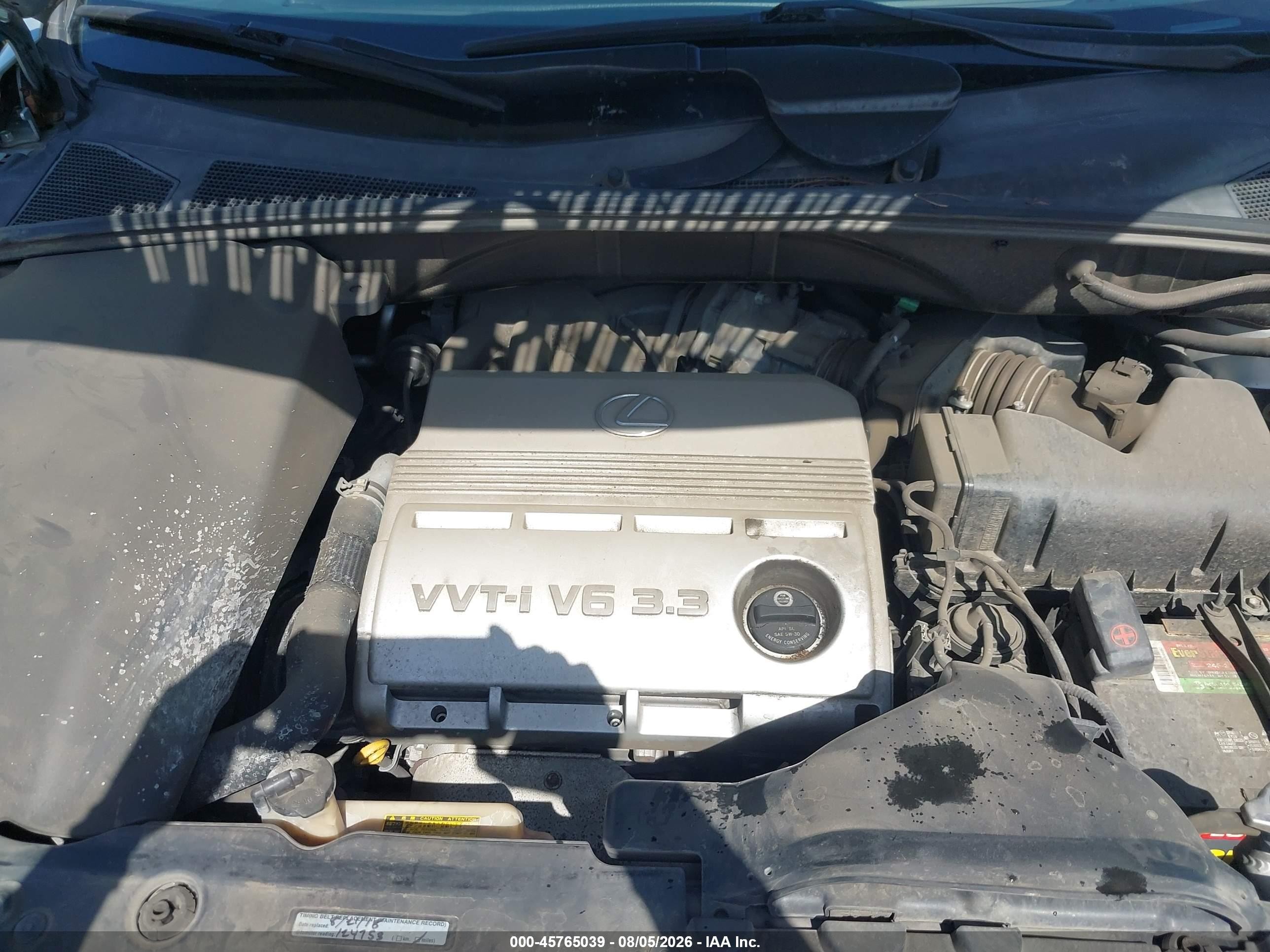 2004 Lexus Rx 330   Silver vin: JTJGA31U240037102