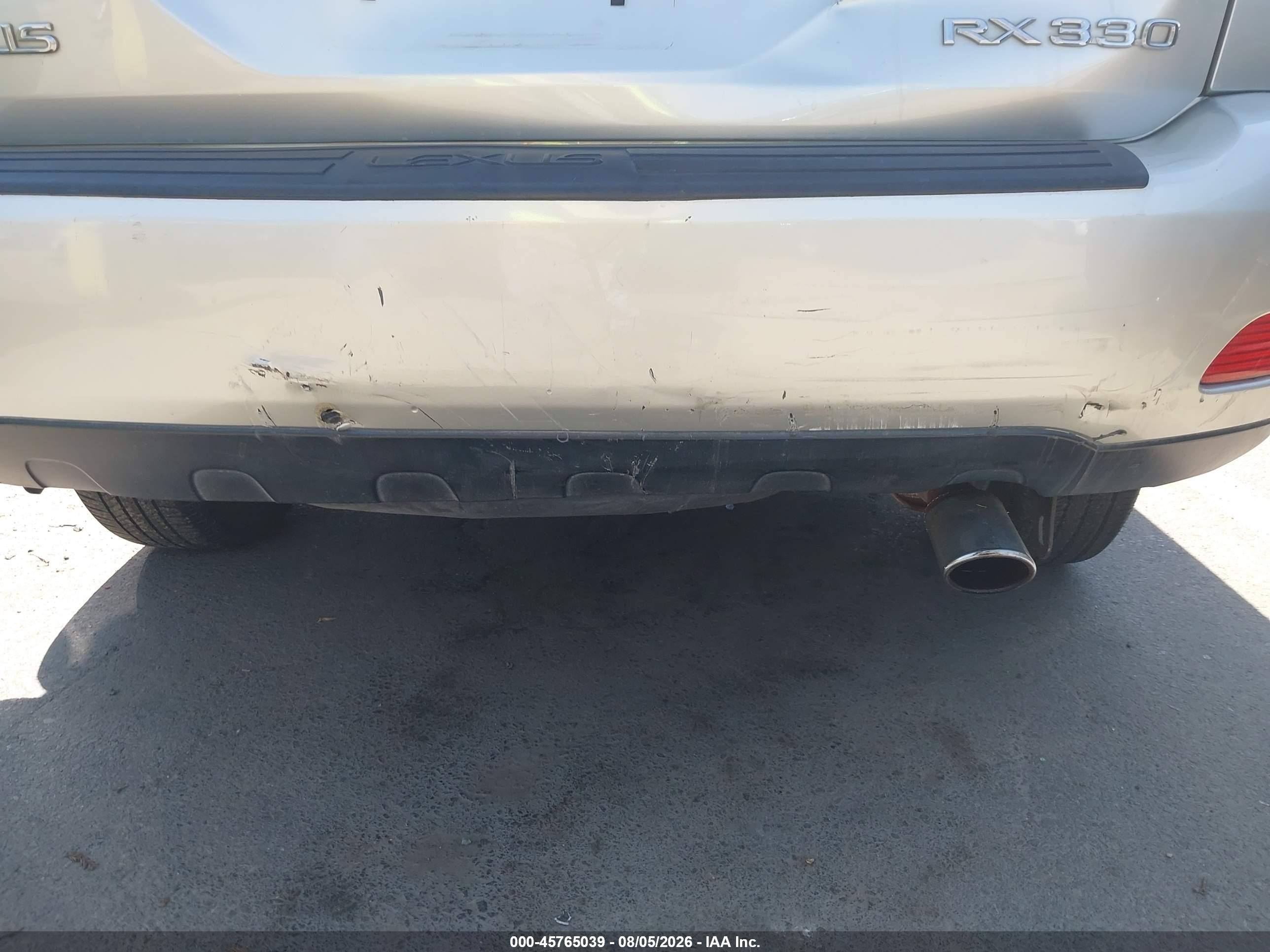 2004 Lexus Rx 330   Silver vin: JTJGA31U240037102