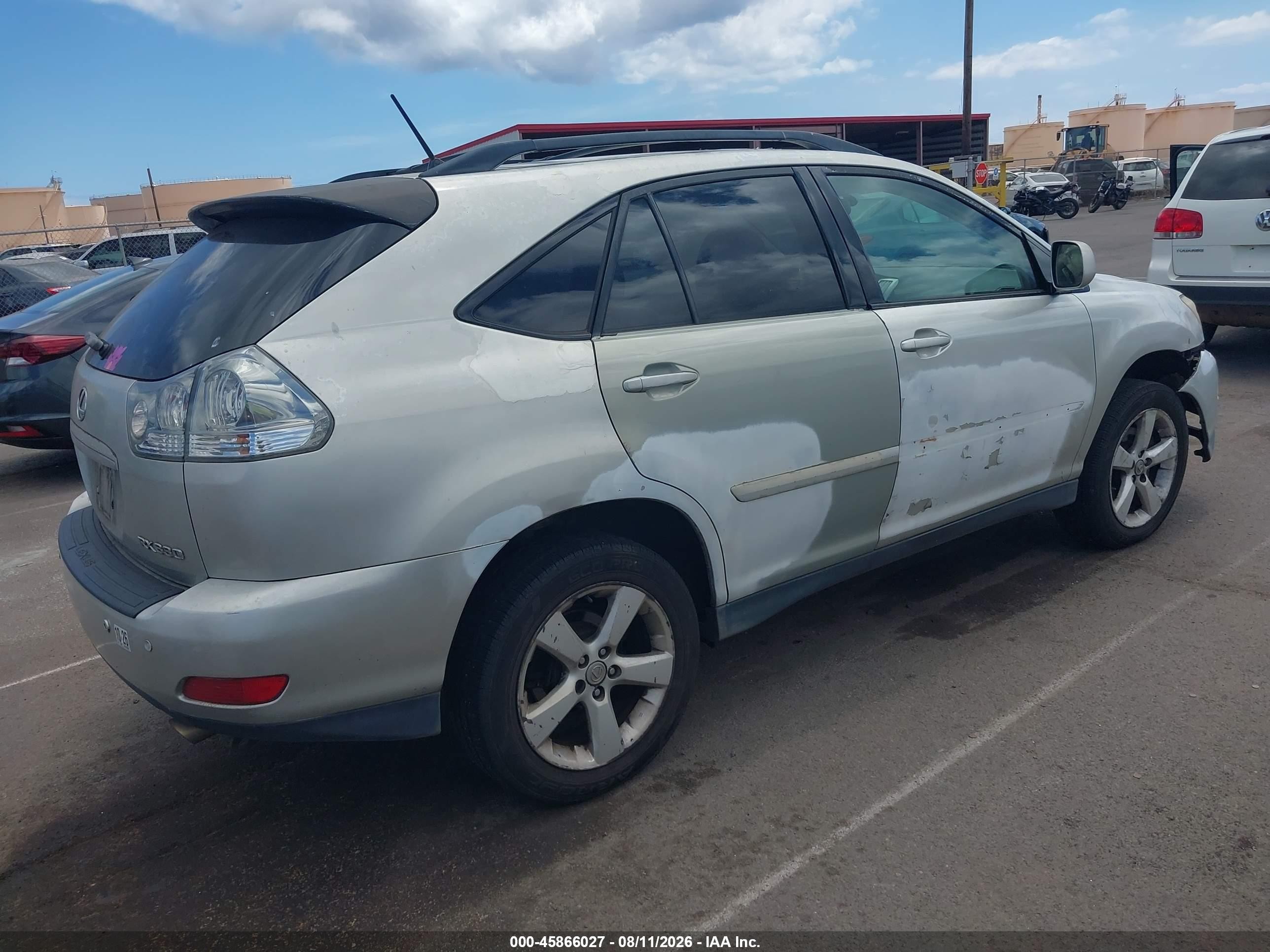 2005 Lexus Rx 330   Silver vin: JTJGA31U250058100