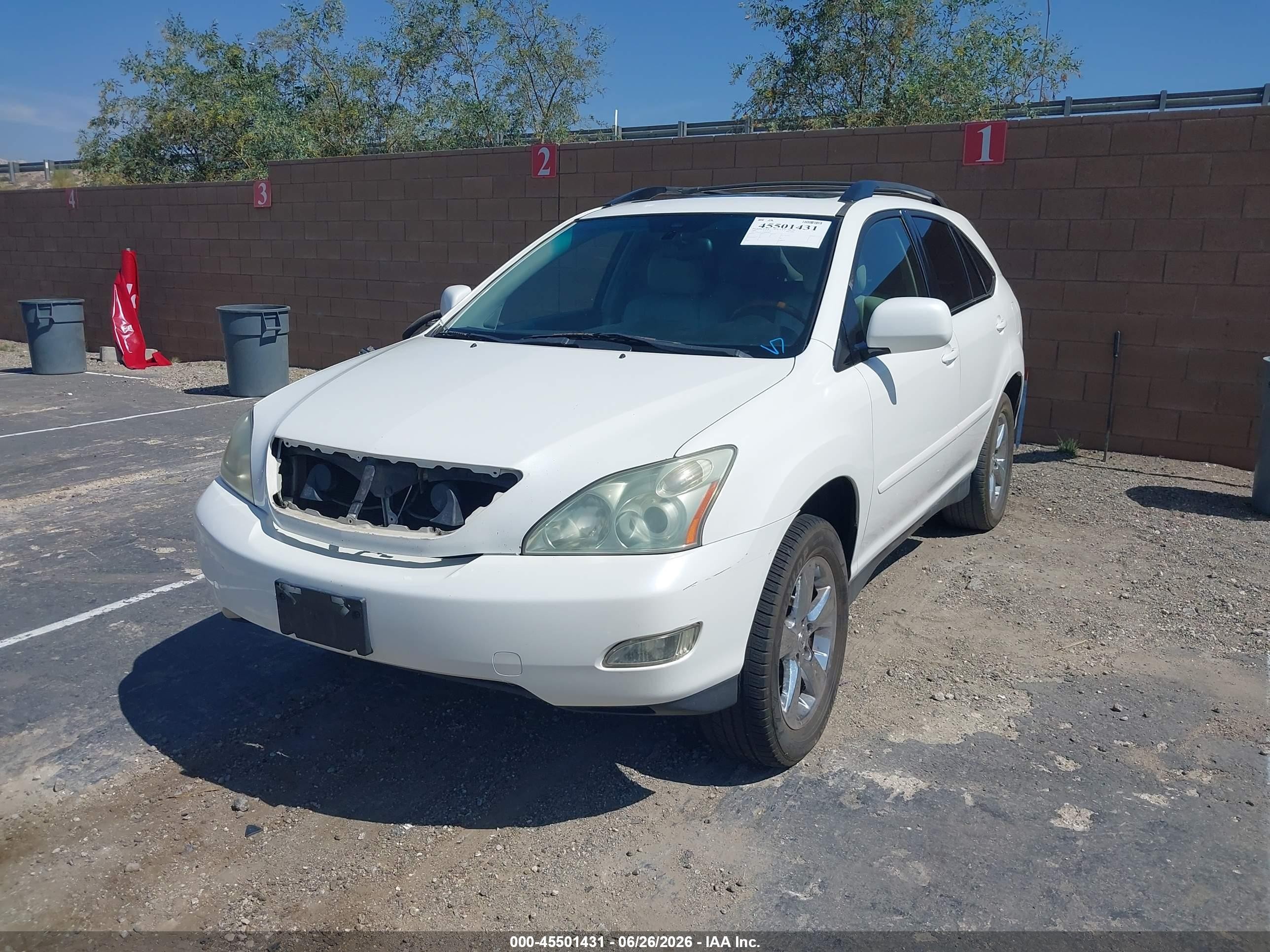 2004 Lexus Rx 330   White vin: JTJGA31U340009809