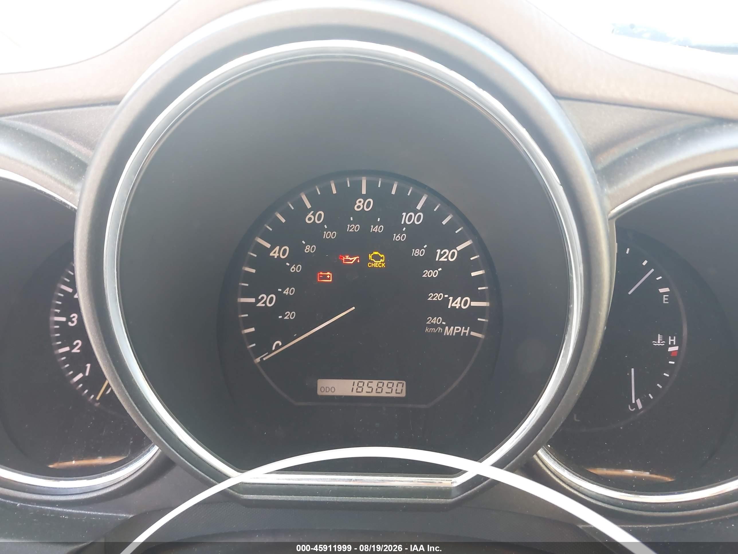 2004 Lexus Rx 330   Champagne vin: JTJGA31U340026707