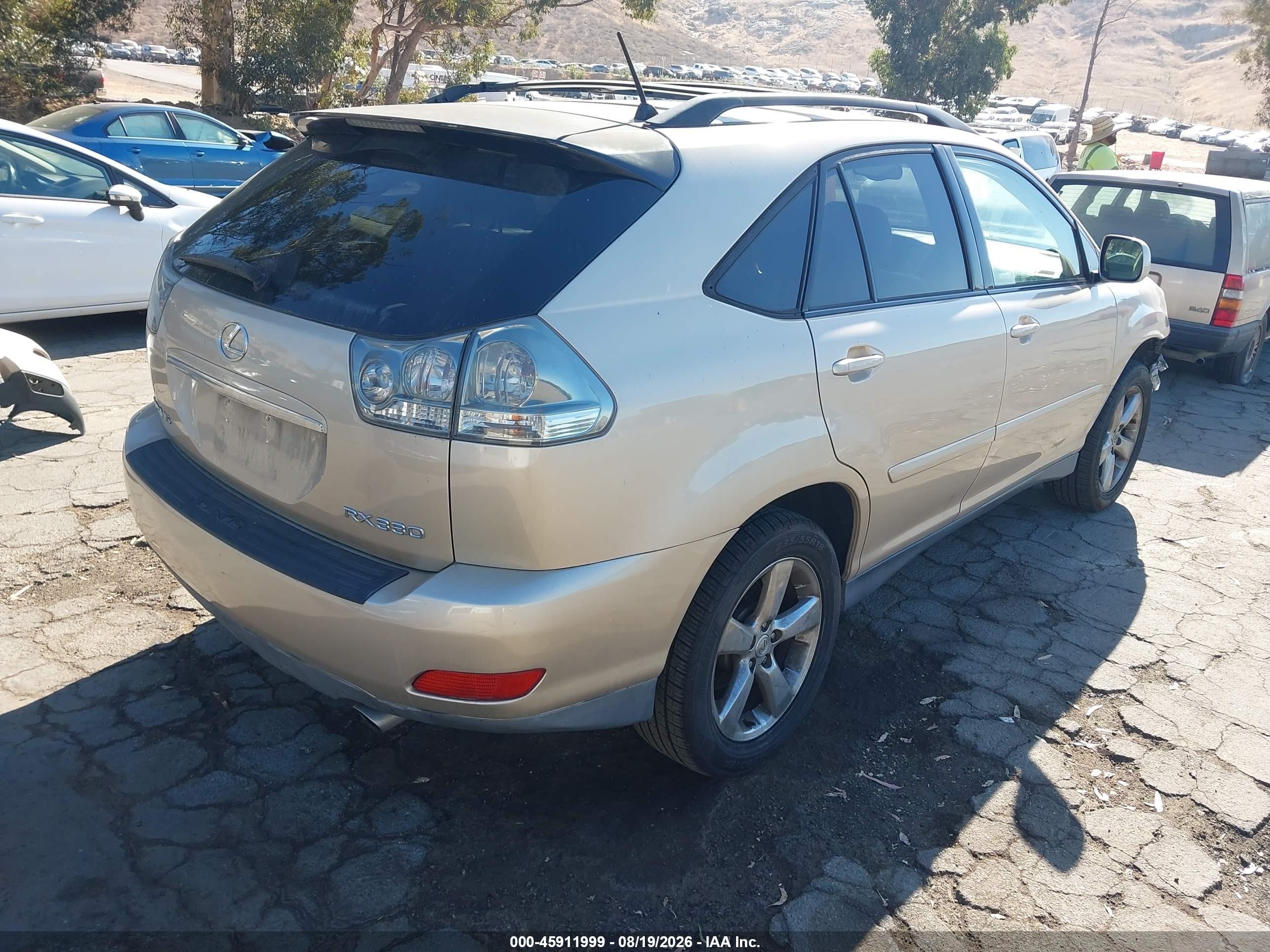2004 Lexus Rx 330   Champagne vin: JTJGA31U340026707