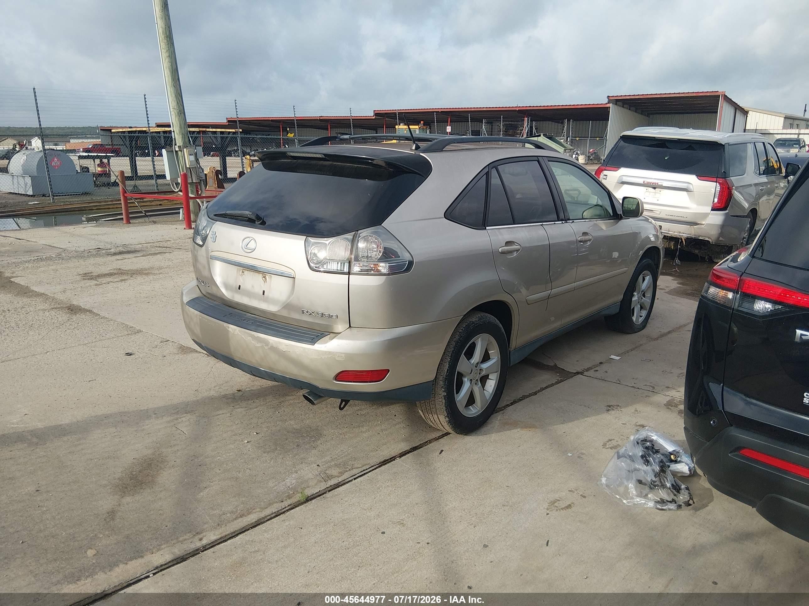 2004 Lexus Rx 330   Gold vin: JTJGA31U340030935