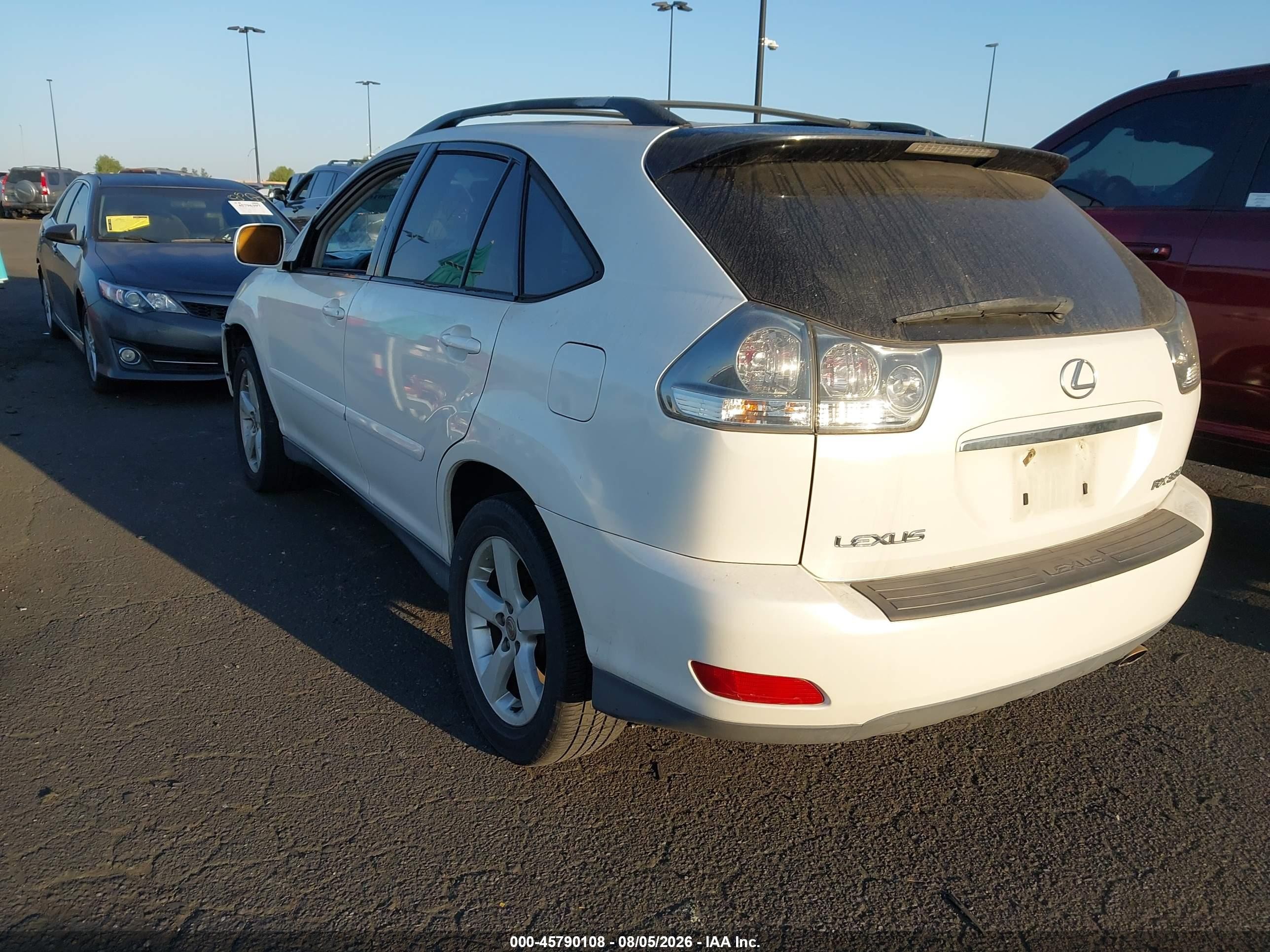 2006 Lexus Rx 330   White vin: JTJGA31U360065865