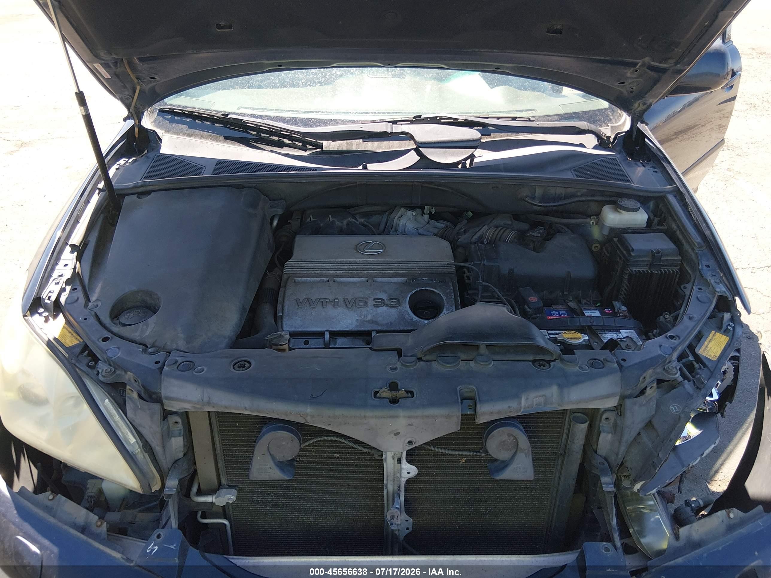 2004 Lexus Rx 330   Blue vin: JTJGA31U440004117