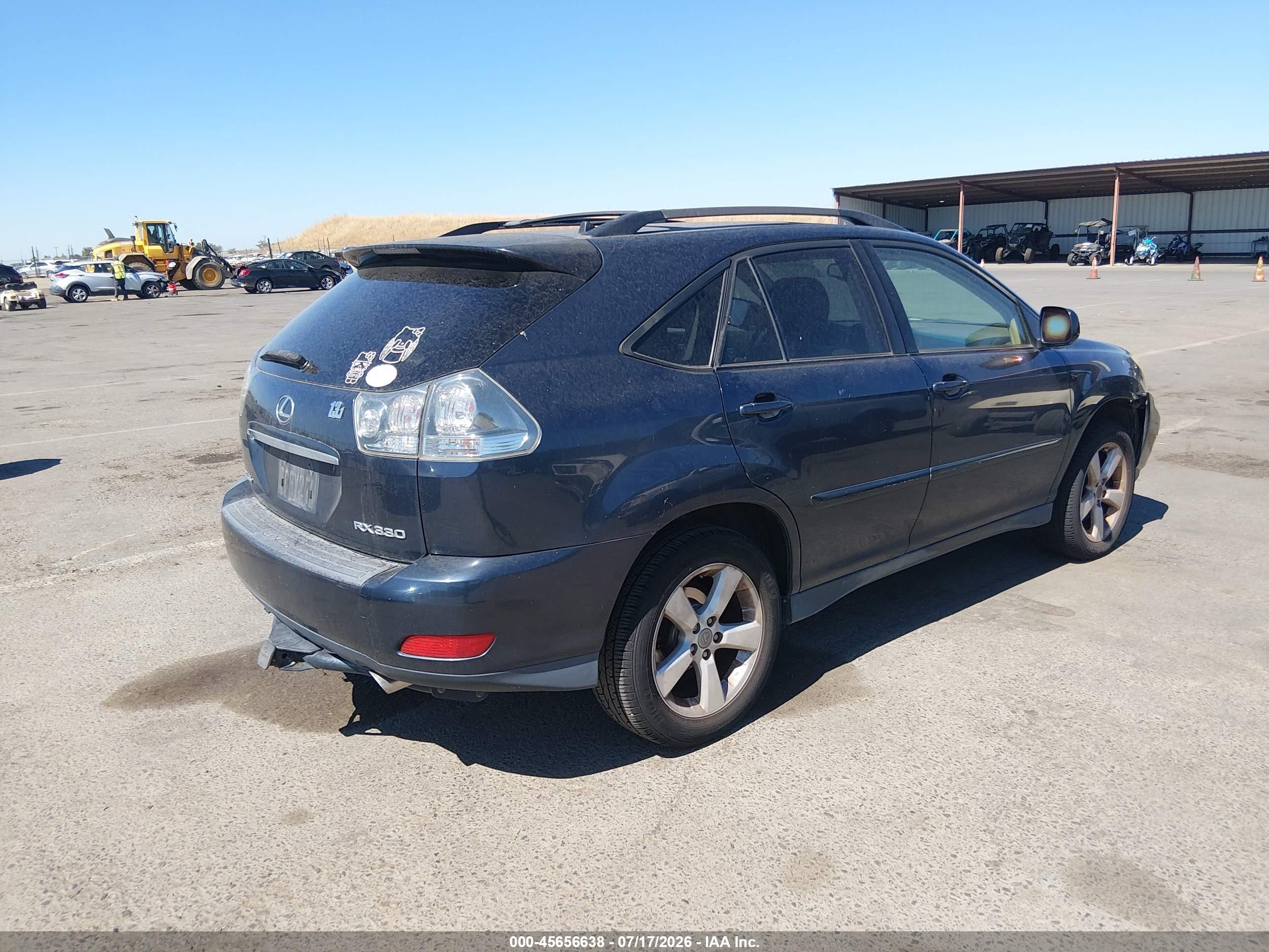 2004 Lexus Rx 330   Blue vin: JTJGA31U440004117