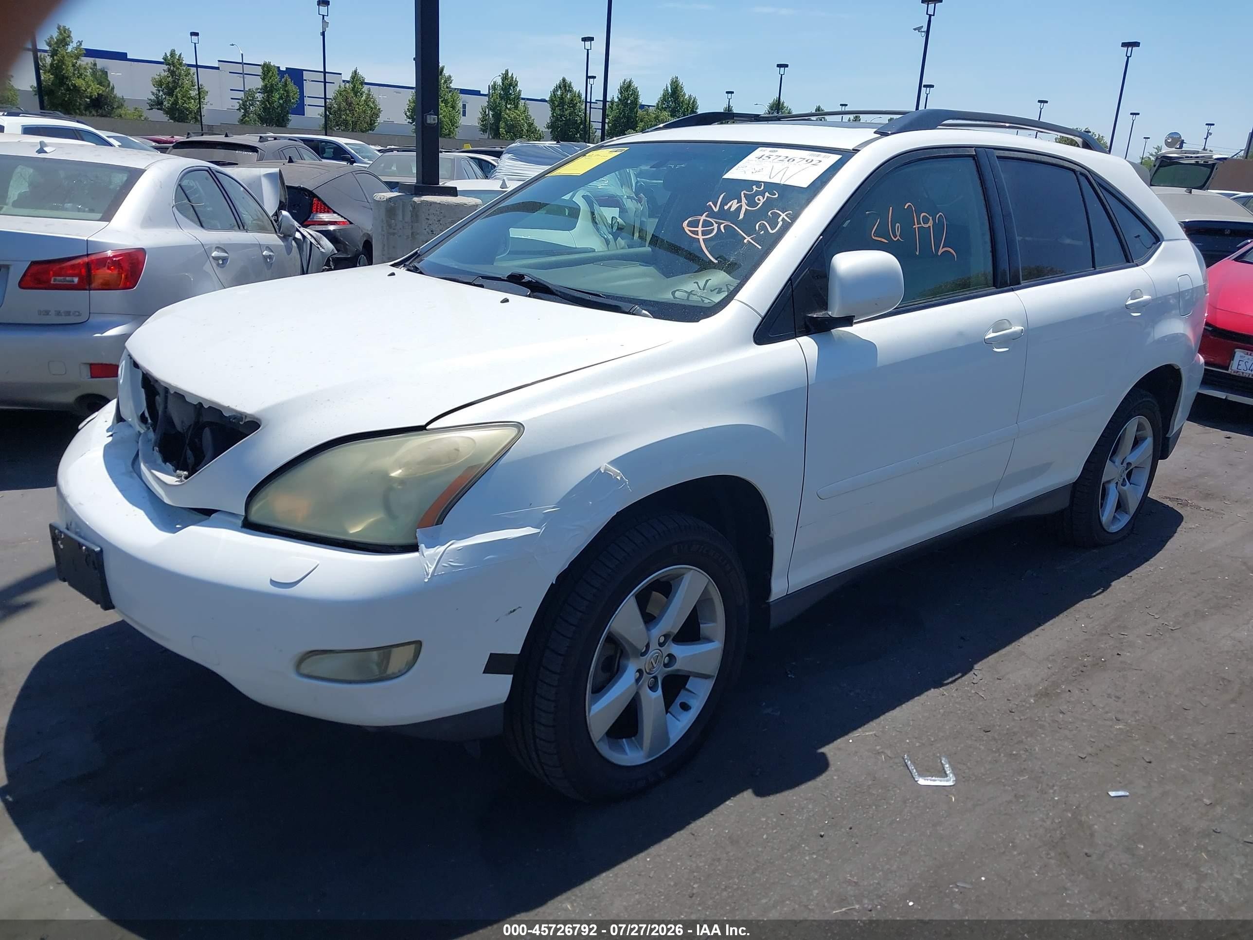 2004 Lexus Rx 330   Белый vin: JTJGA31U440023492