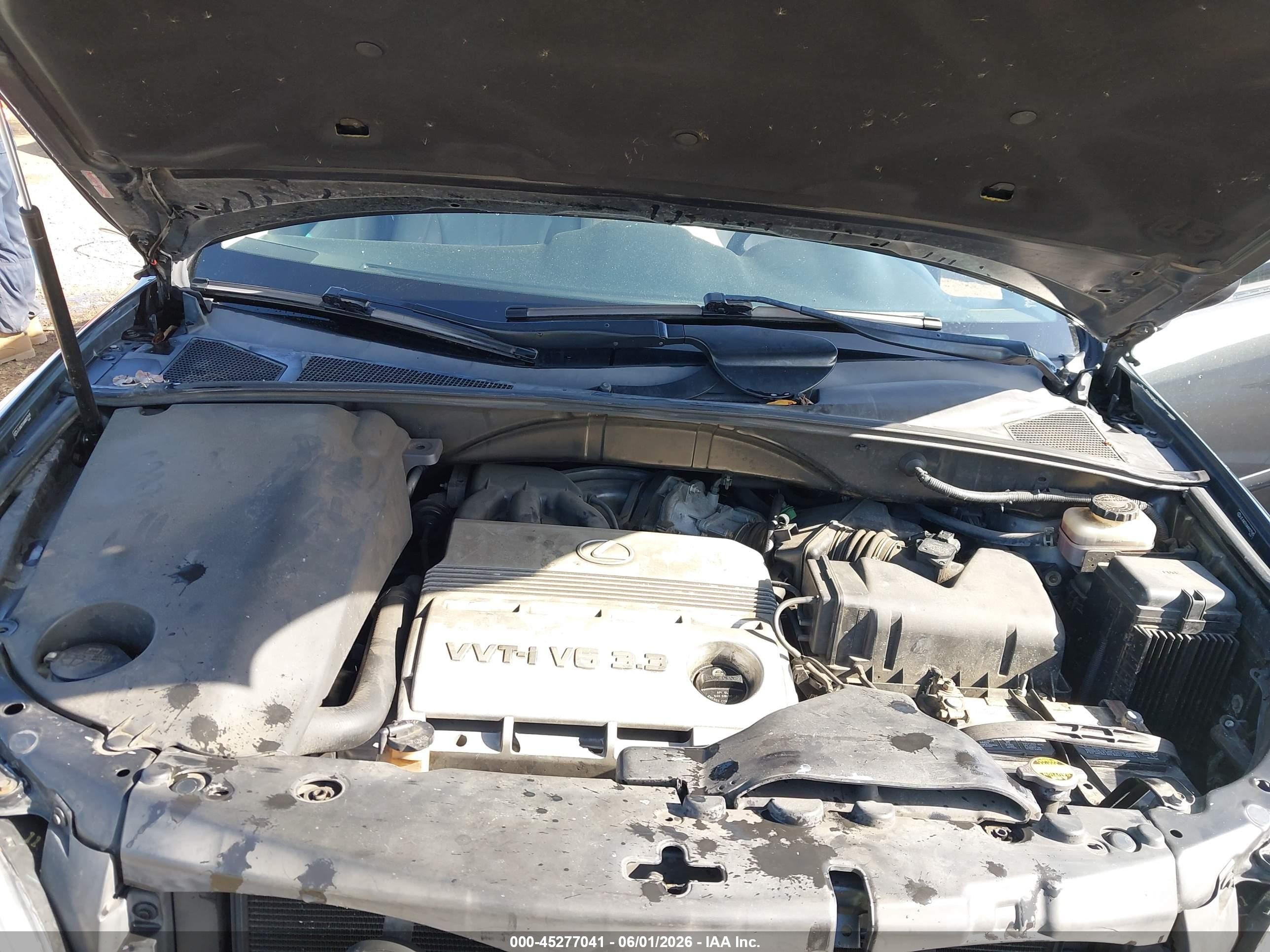 2004 Lexus Rx 330   Gray vin: JTJGA31U440027185